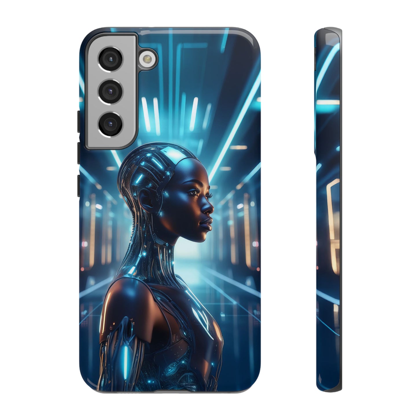 Futuristic Human Android Hybrid Cell Phone Case 003