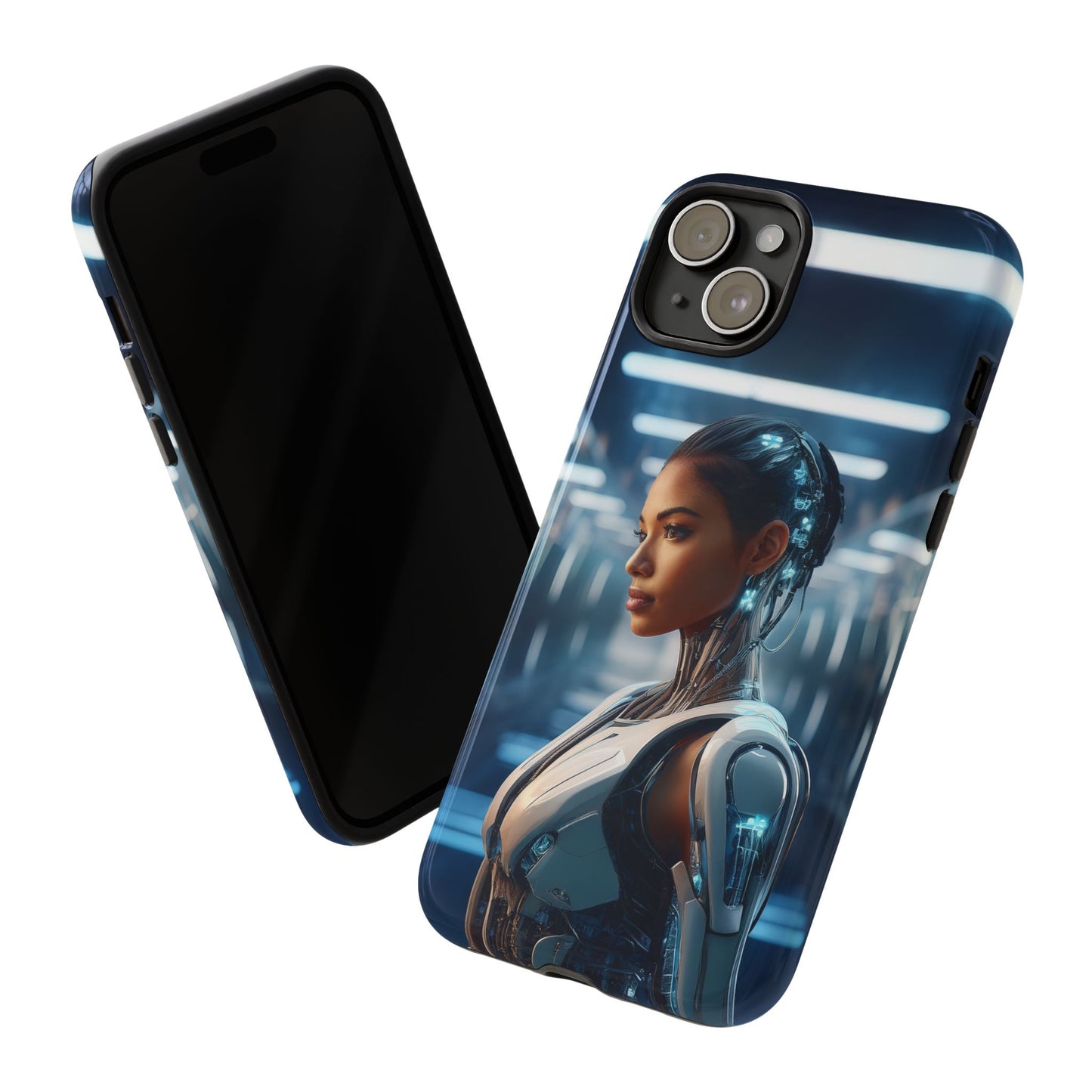 Futuristic Human Android Hybrid Cell Phone Case 002