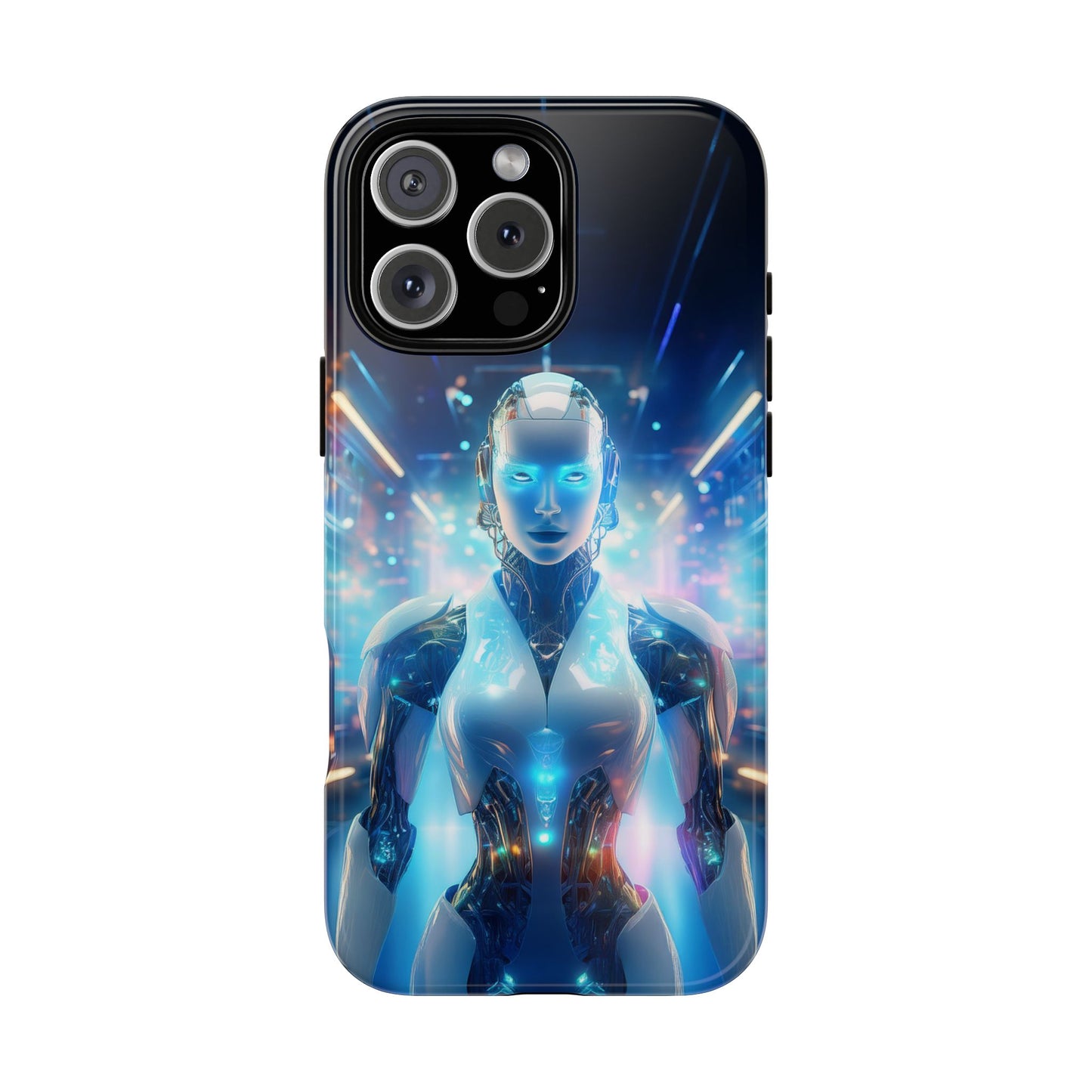 Futuristic Human Android Hybrid Cell Phone Case 012