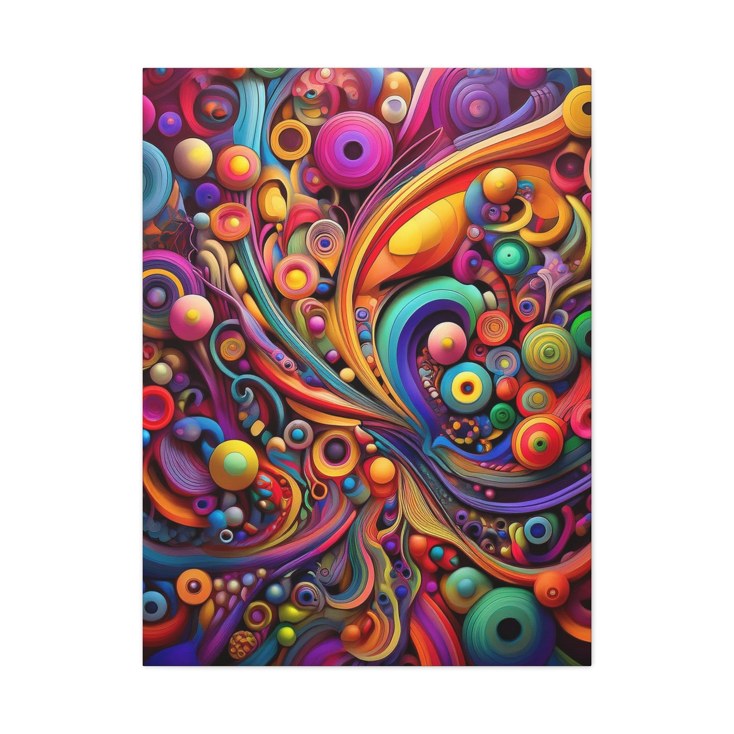 Psychedelic Dream Canvas Wall Art - Colorful Home Decor