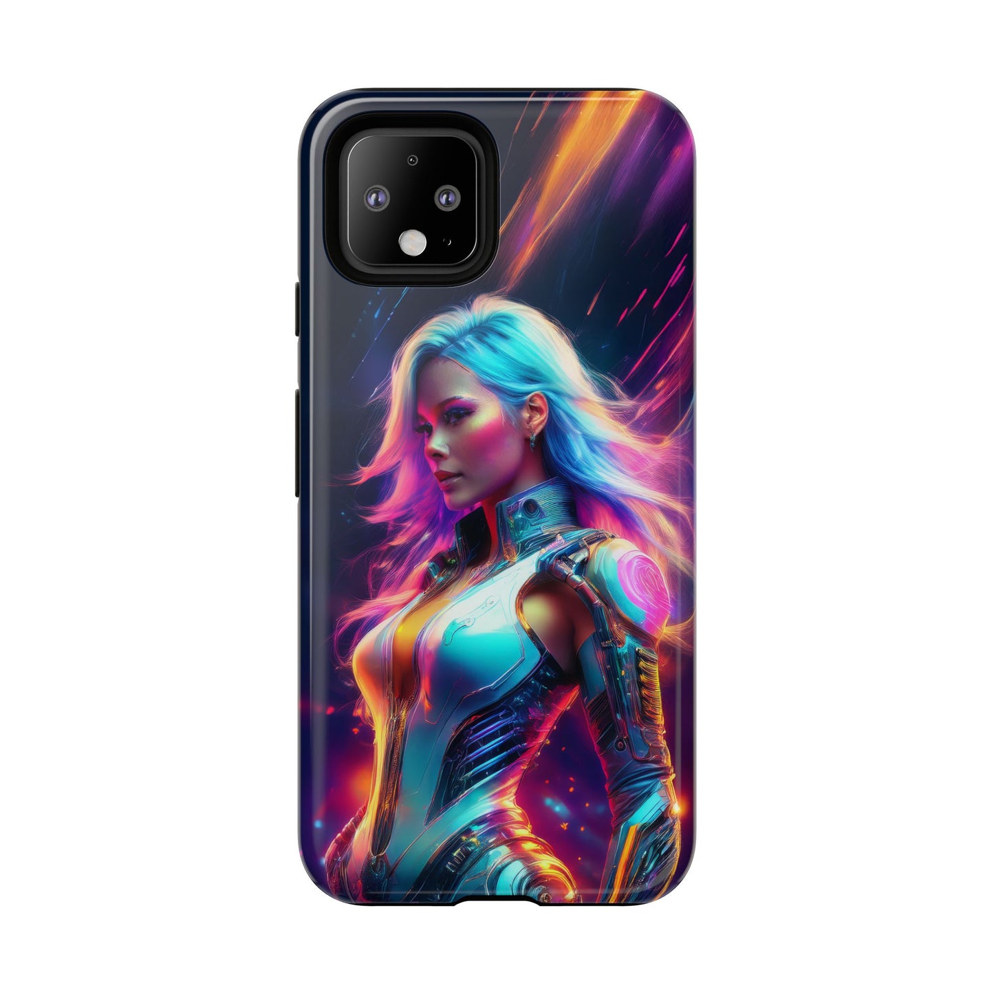 Futuristic Cyberpunk Female Cell Phone Case 012