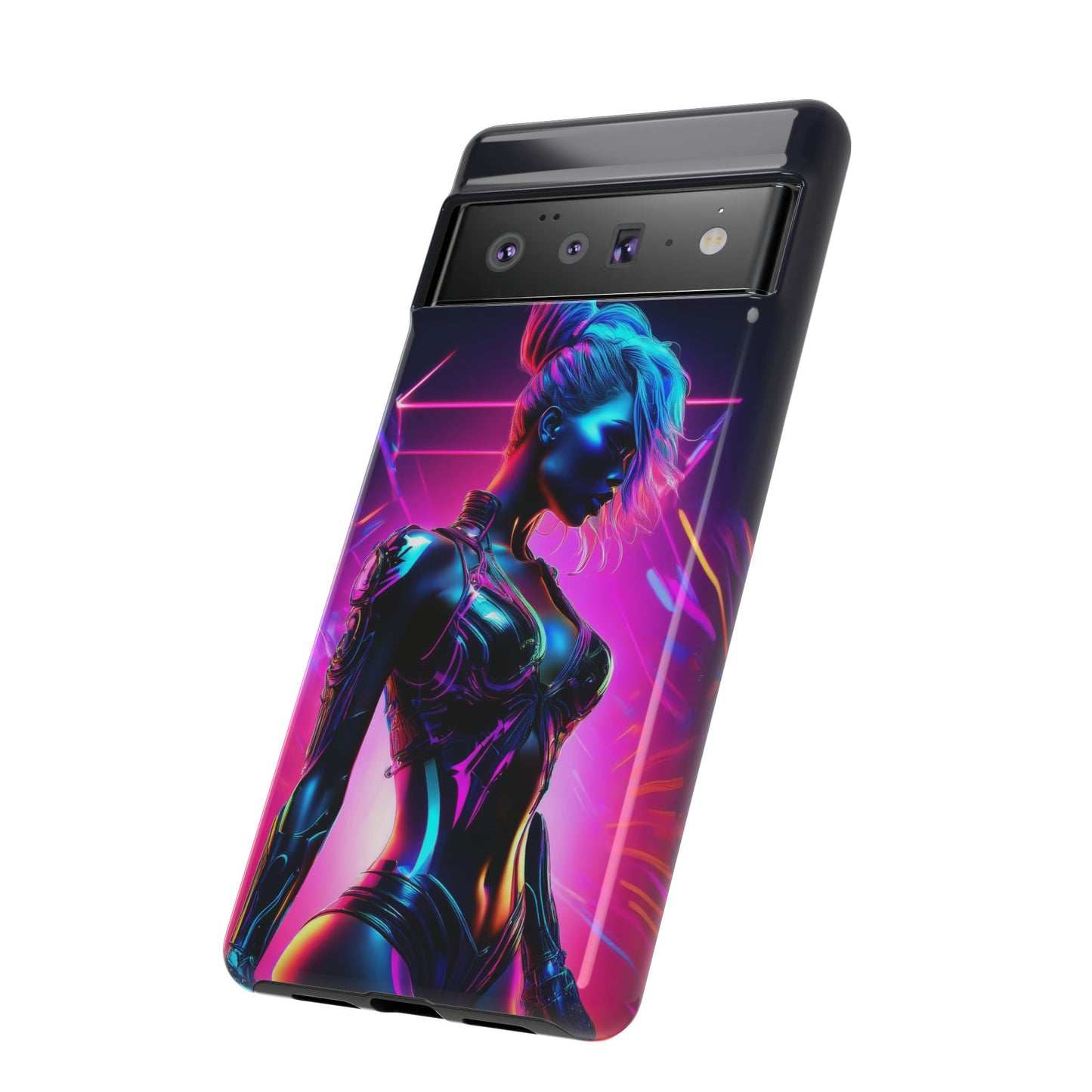 Futuristic Cyberpunk Female Cell Phone Case 017