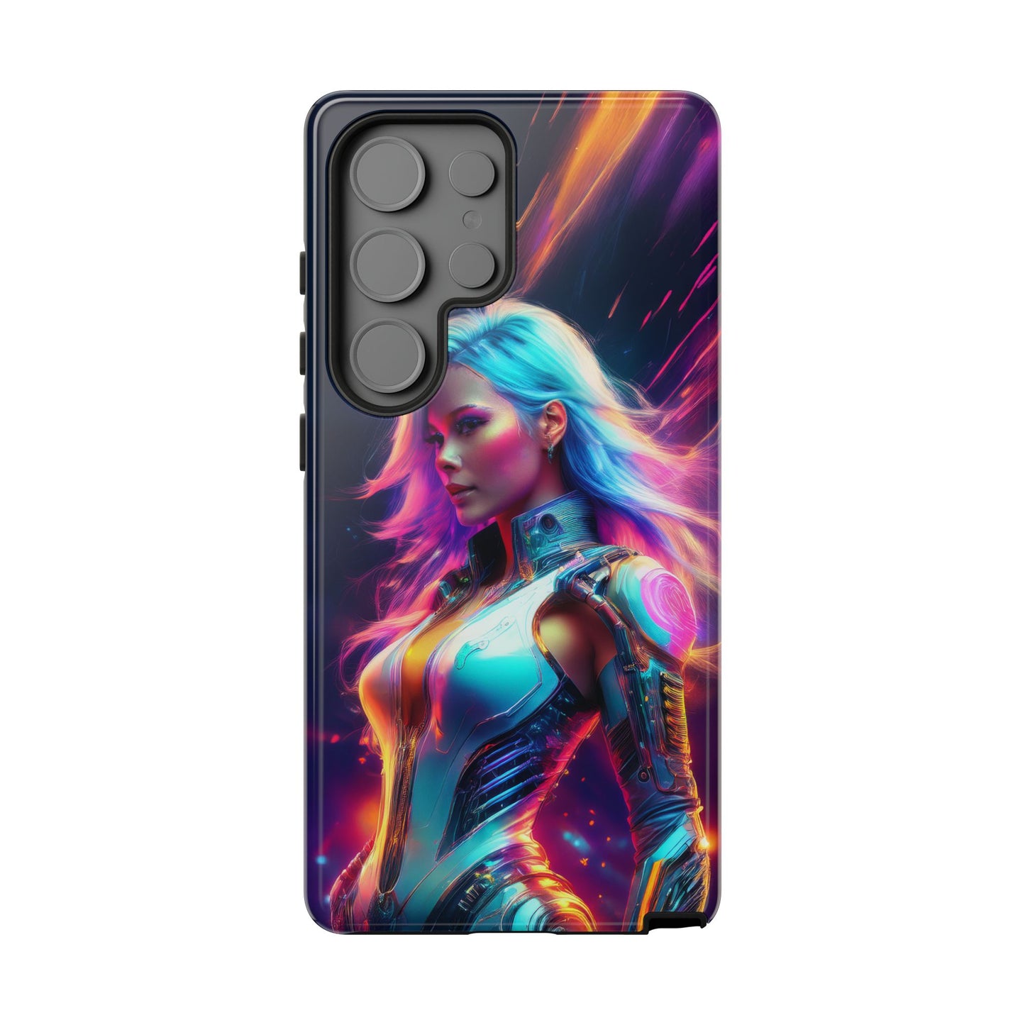 Futuristic Cyberpunk Female Cell Phone Case 012