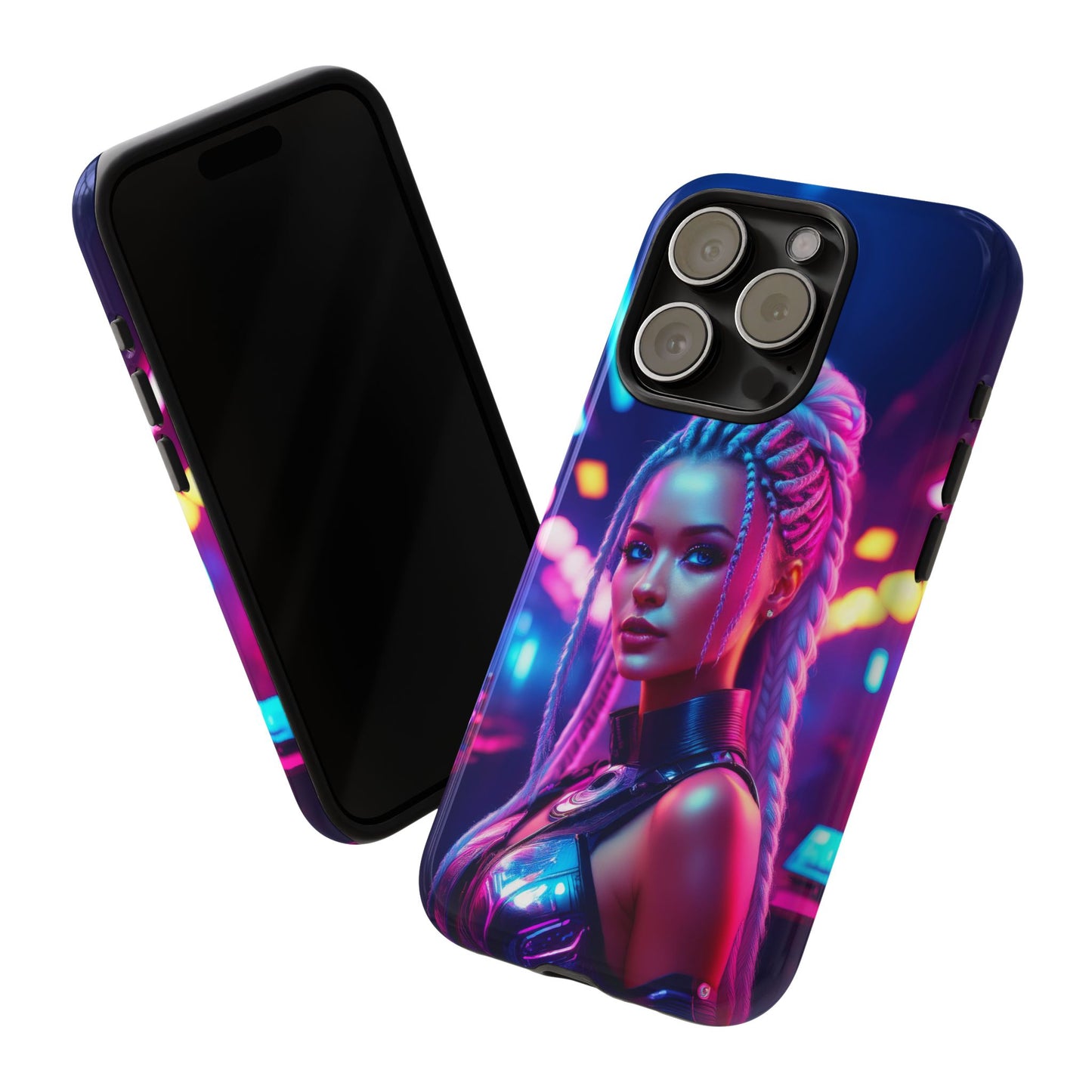 Futuristic Cyberpunk Female Cell Phone Case 007