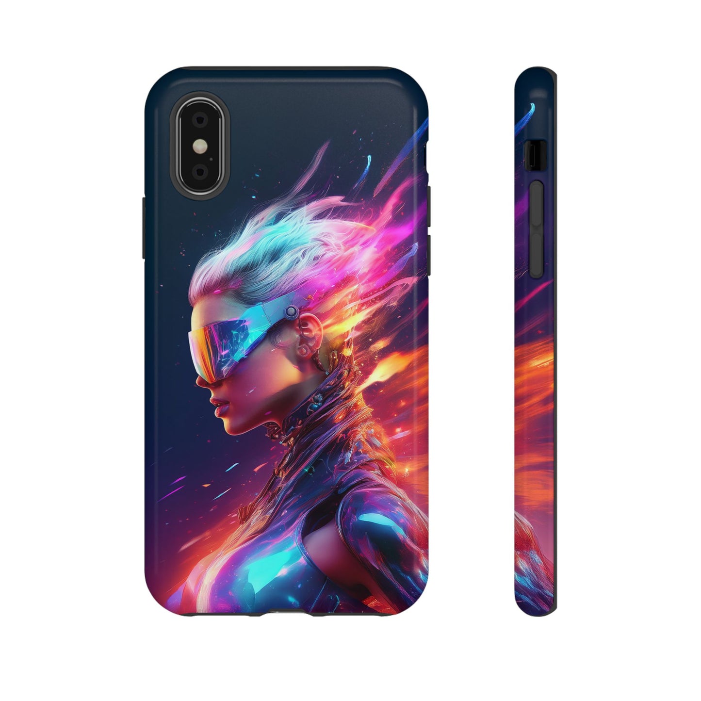 Futuristic Cyberpunk Female Cell Phone Case 025