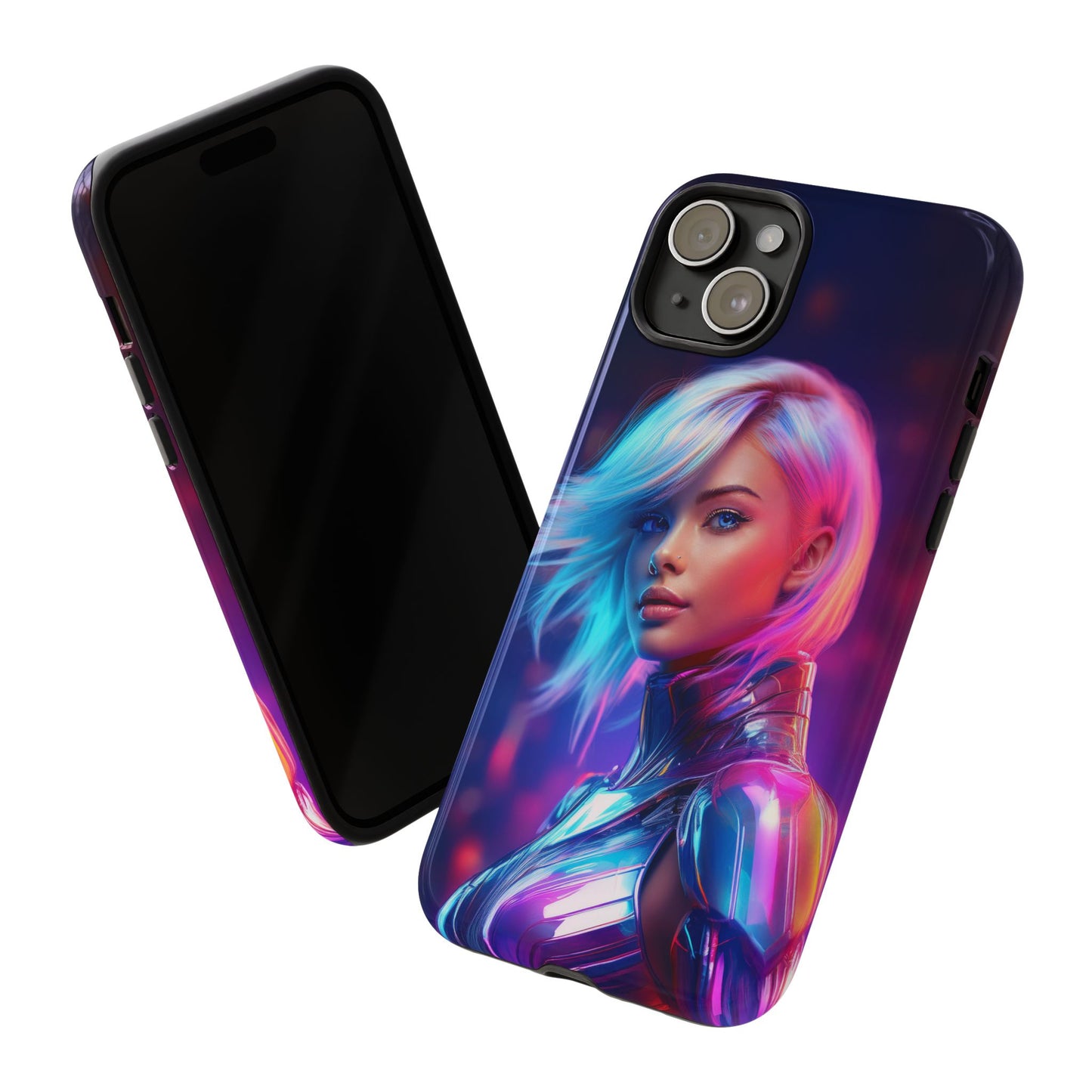 Futuristic Cyberpunk Female Cell Phone Case 028