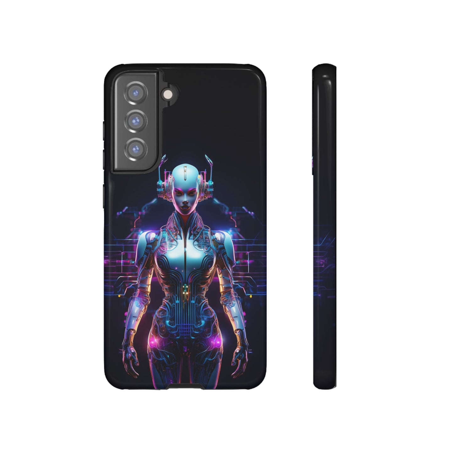 Futuristic Human Android Hybrid Cell Phone Case 001