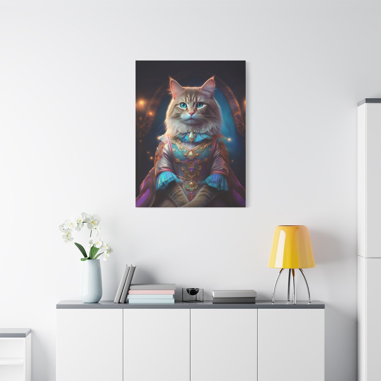 Meowgical Fairy Purrincess Canvas Art | Stretched Matte Wall Decor 001