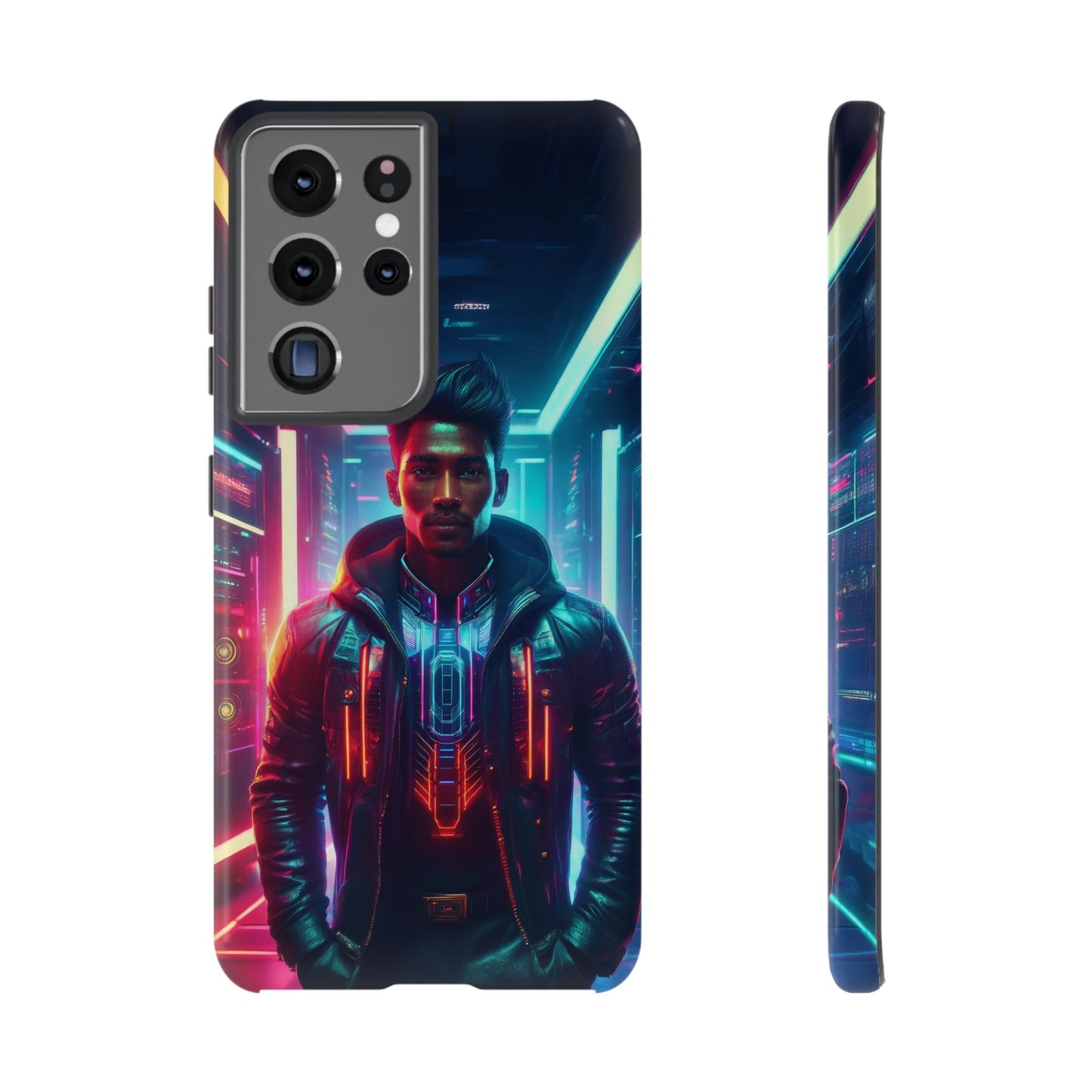 Futuristic Cyberpunk Male Cell Phone Case 001