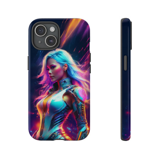 Futuristic Cyberpunk Female Cell Phone Case 012