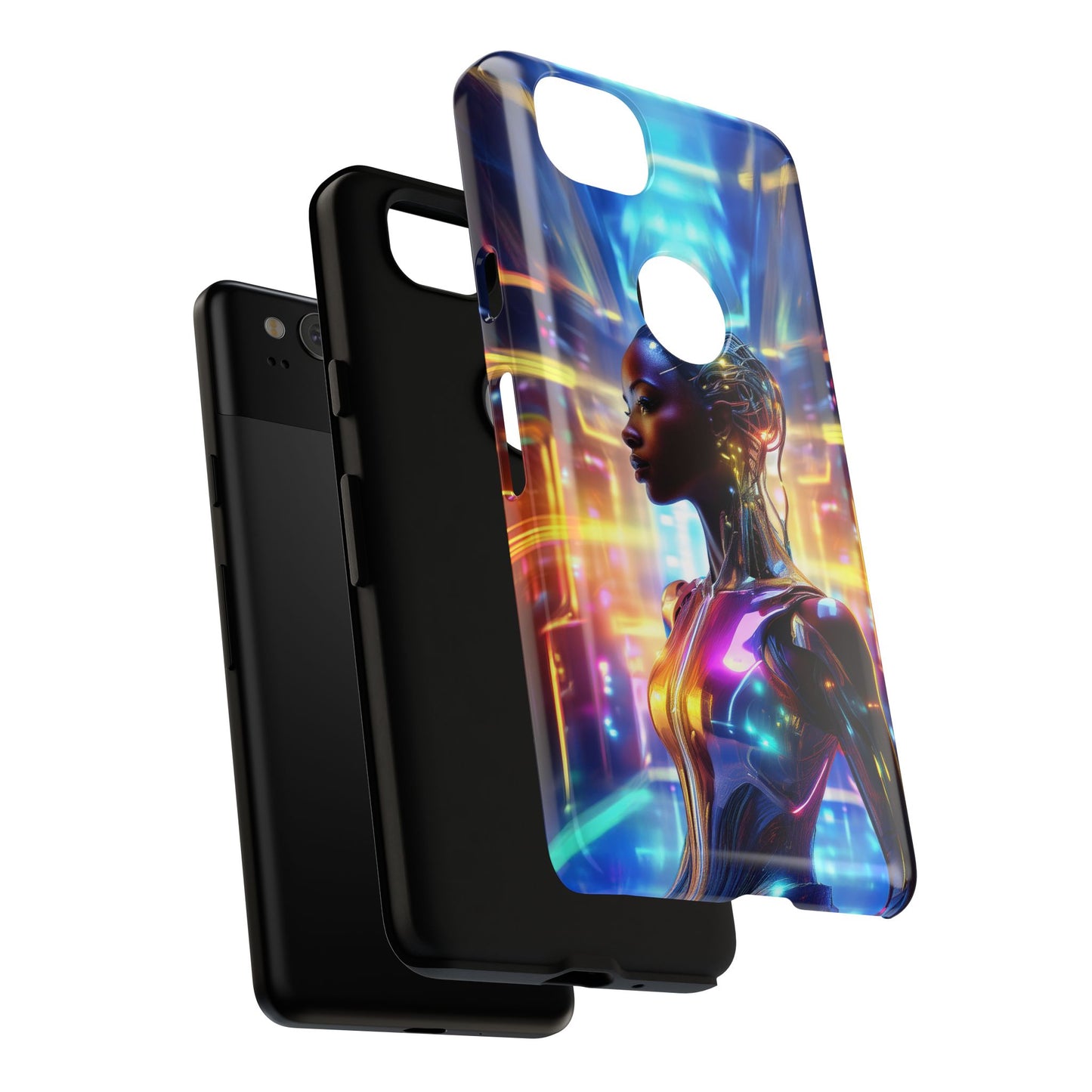 Futuristic Human Android Hybrid Cell Phone Case 011