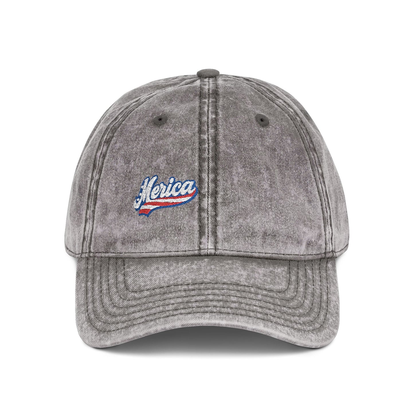 MERICA Vintage Hat – Patriotic Embroidered Hat for Bold American Style