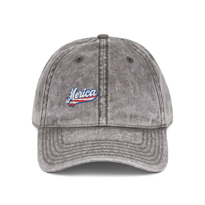 MERICA Vintage Hat – Patriotic Embroidered Hat for Bold American Style