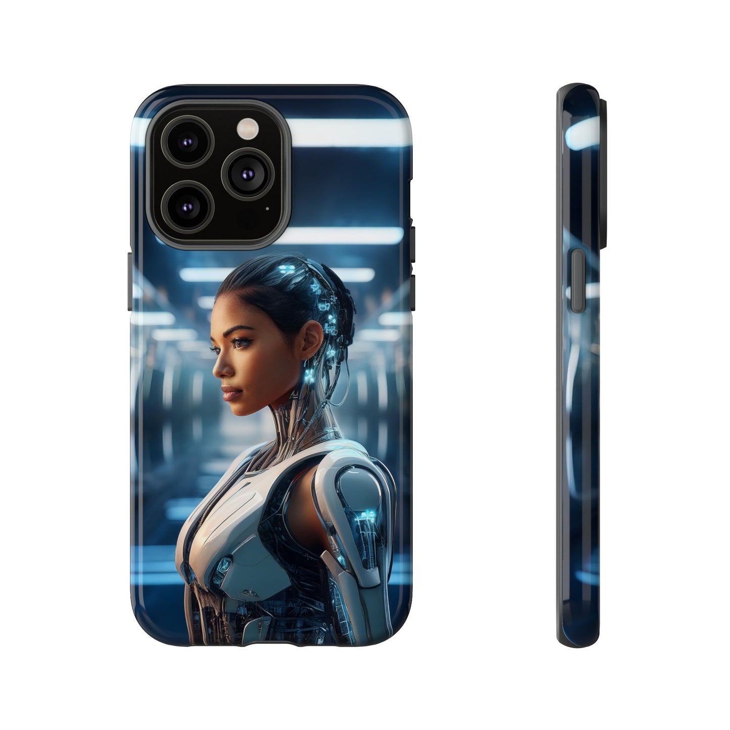 Futuristic Human Android Hybrid Cell Phone Case 002