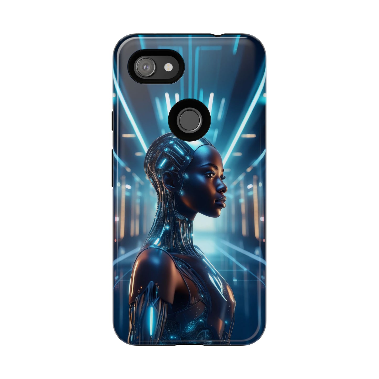 Futuristic Human Android Hybrid Cell Phone Case 003