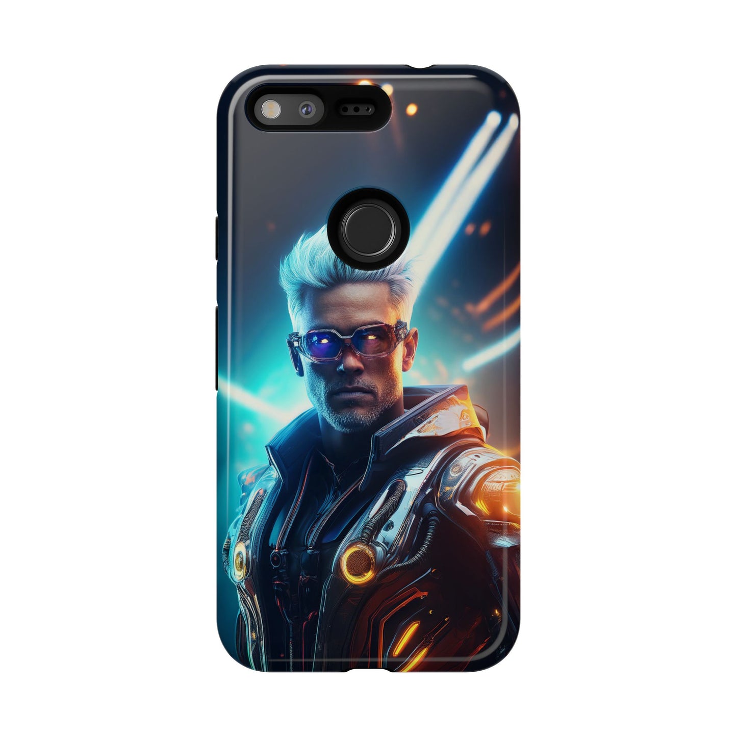 Futuristic Cyberpunk Male Cell Phone Case 013