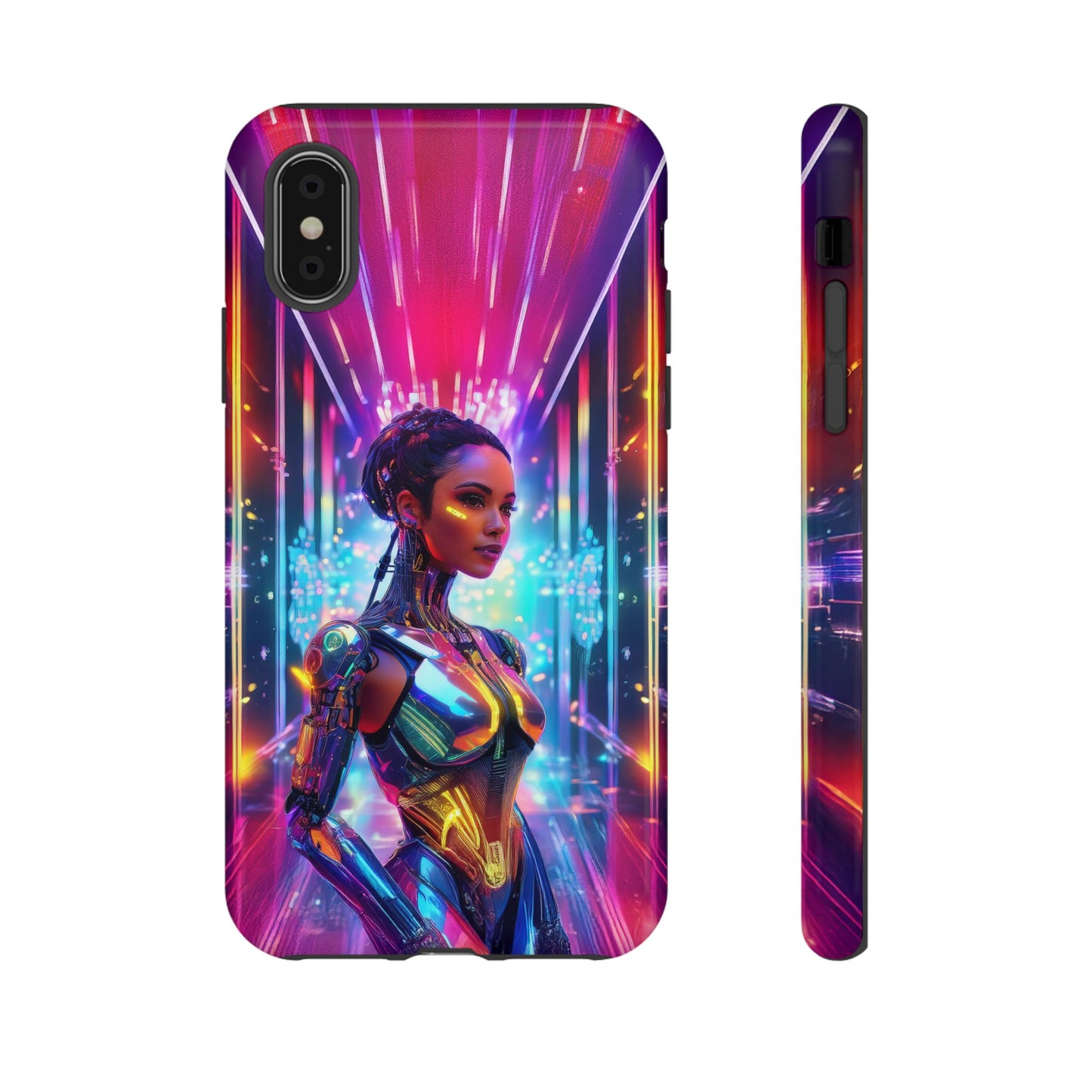 Futuristic Human Android Hybrid Cell Phone Case 006