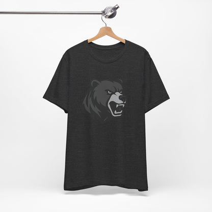 Ferocious Bear Head Graphic Tee Dark Theme – Bold Vector Design for Strong Personalities