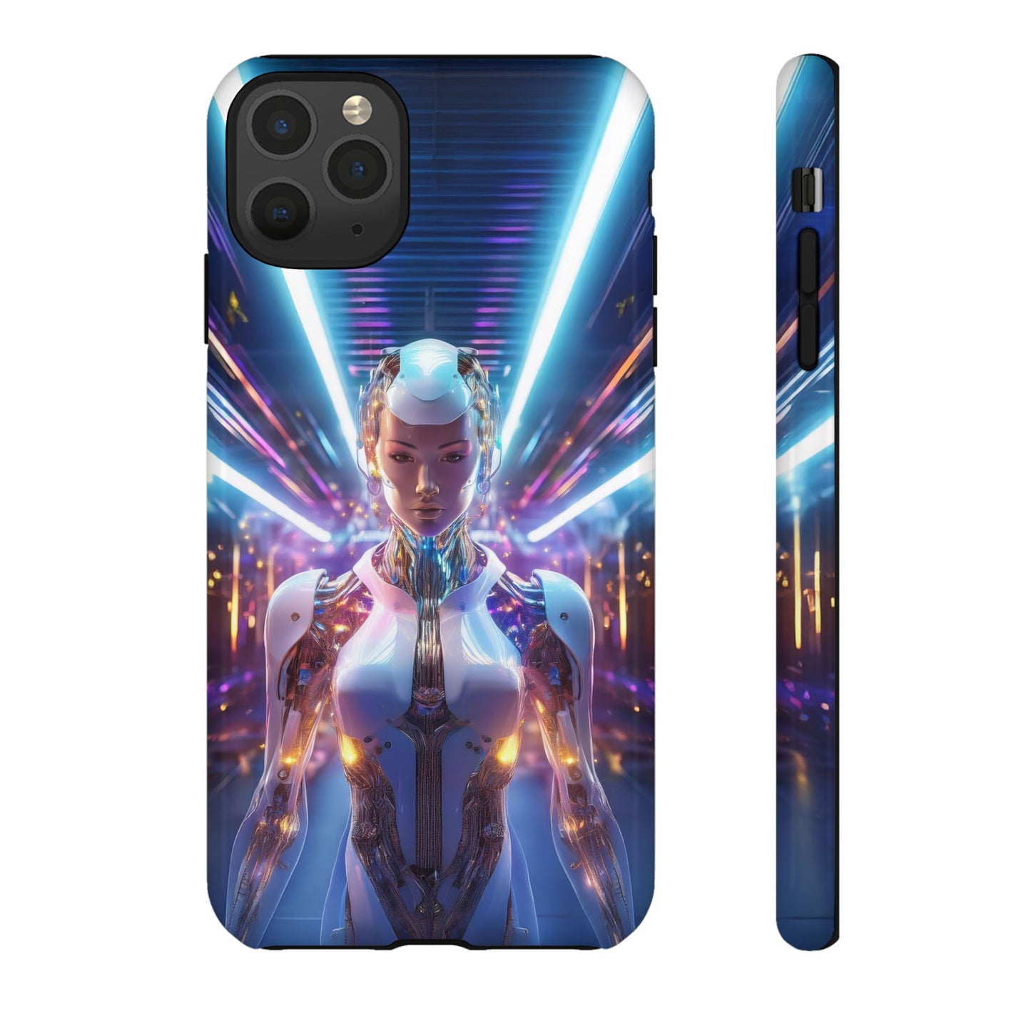 Futuristic Human Android Hybrid Cell Phone Case 007