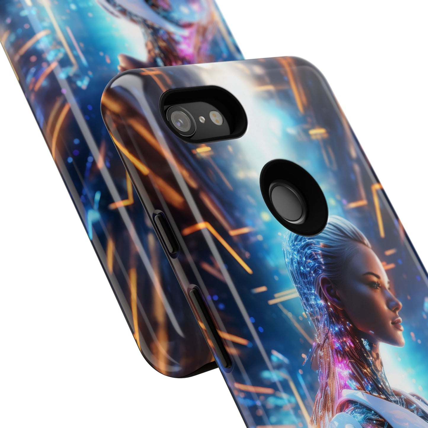 Futuristic Human Android Hybrid Cell Phone Case 008