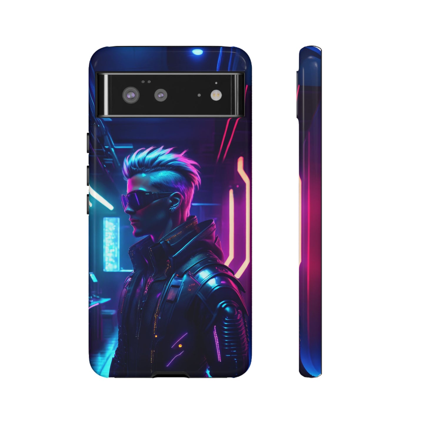 Futuristic Cyberpunk Male Cell Phone Case 002