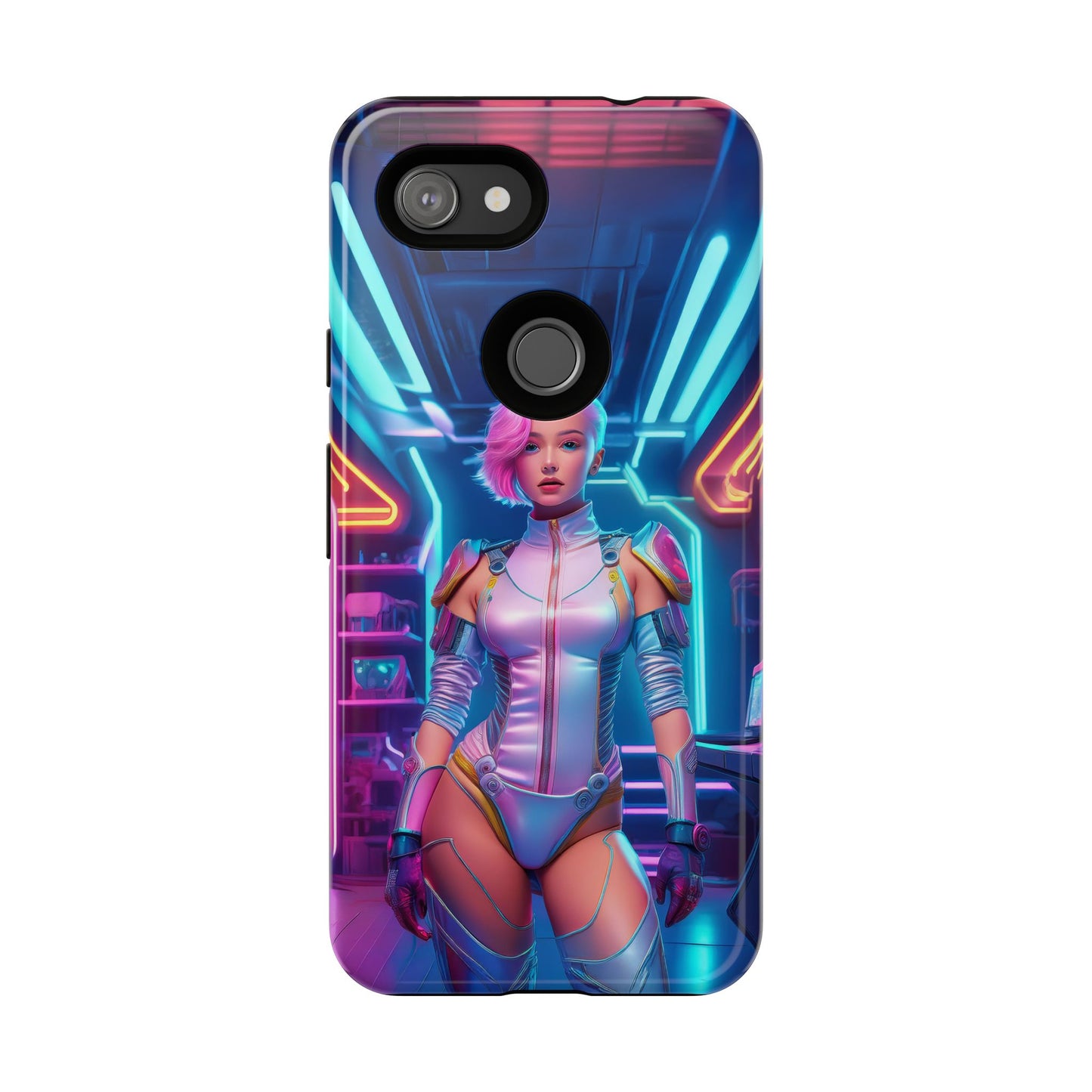 Futuristic Cyberpunk Female Cell Phone Case 002