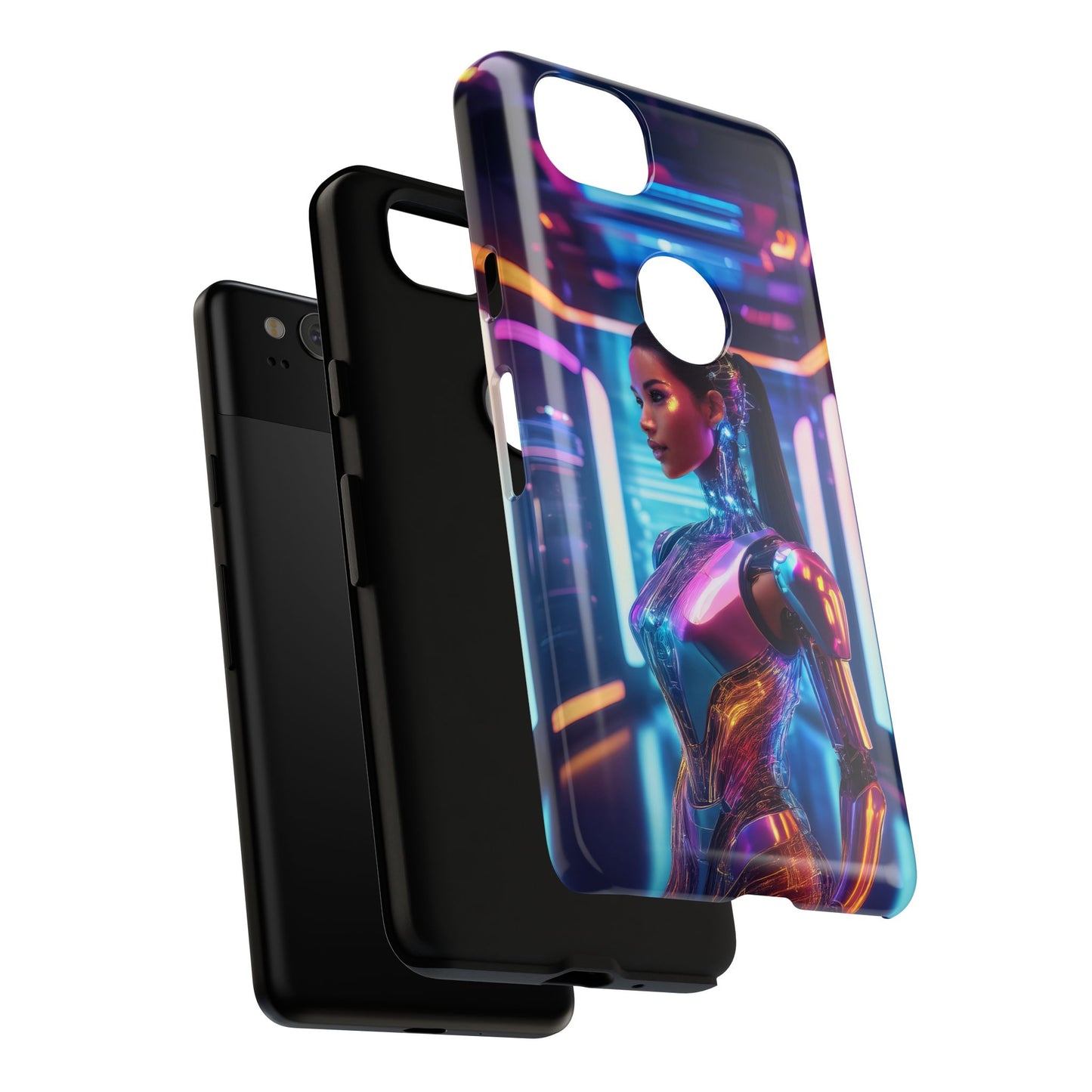 Futuristic Human Android Hybrid Cell Phone Case 016