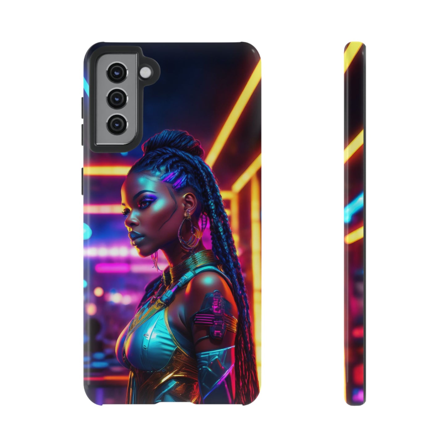 Futuristic Cyberpunk Female Cell Phone Case 006