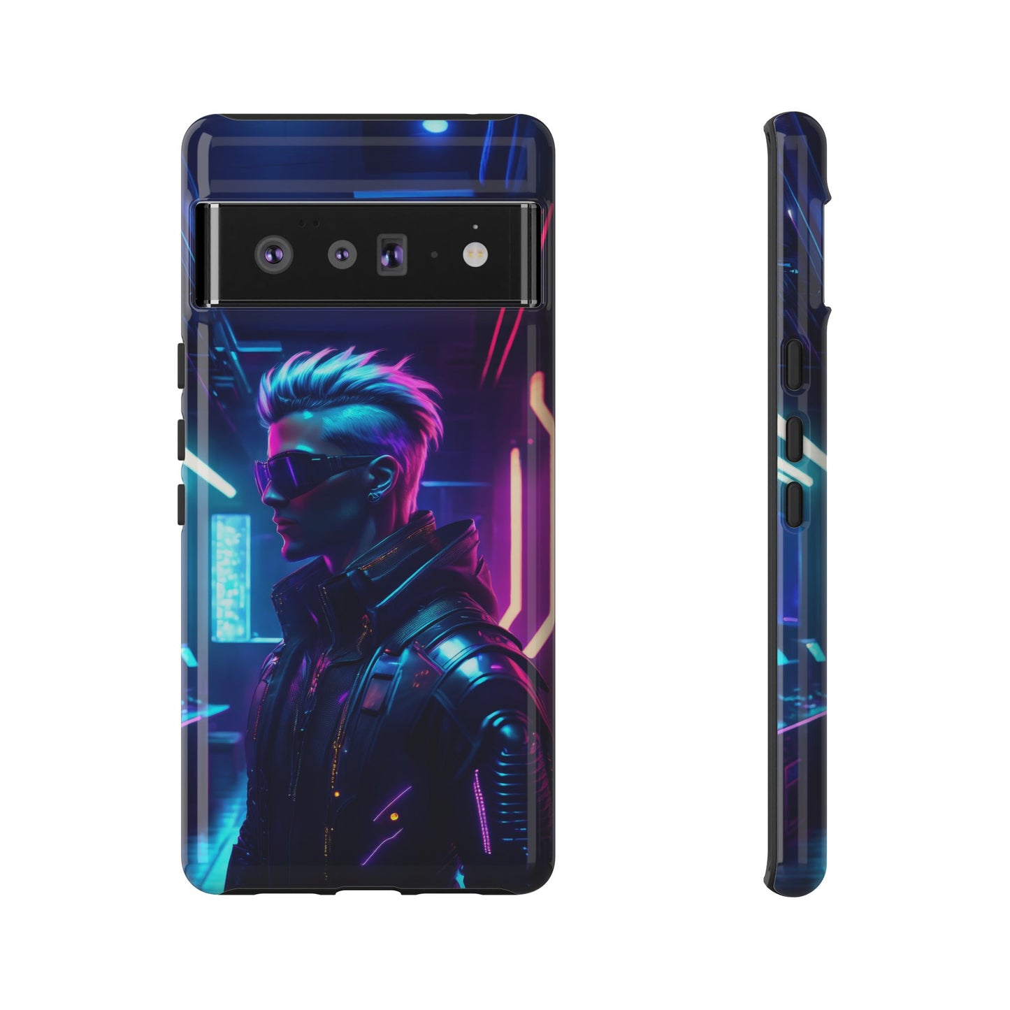 Futuristic Cyberpunk Male Cell Phone Case 002