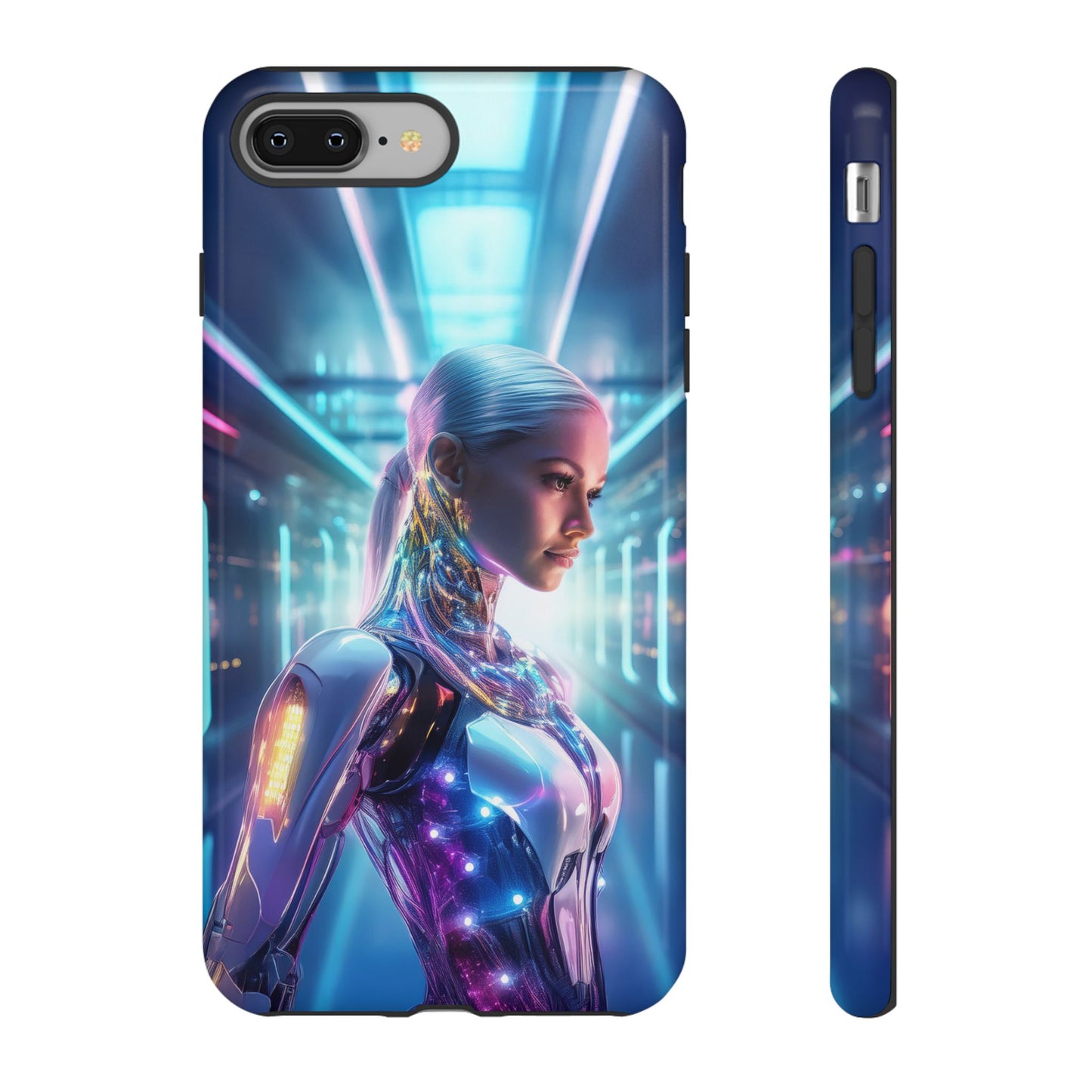 Futuristic Human Android Hybrid Cell Phone Case 015