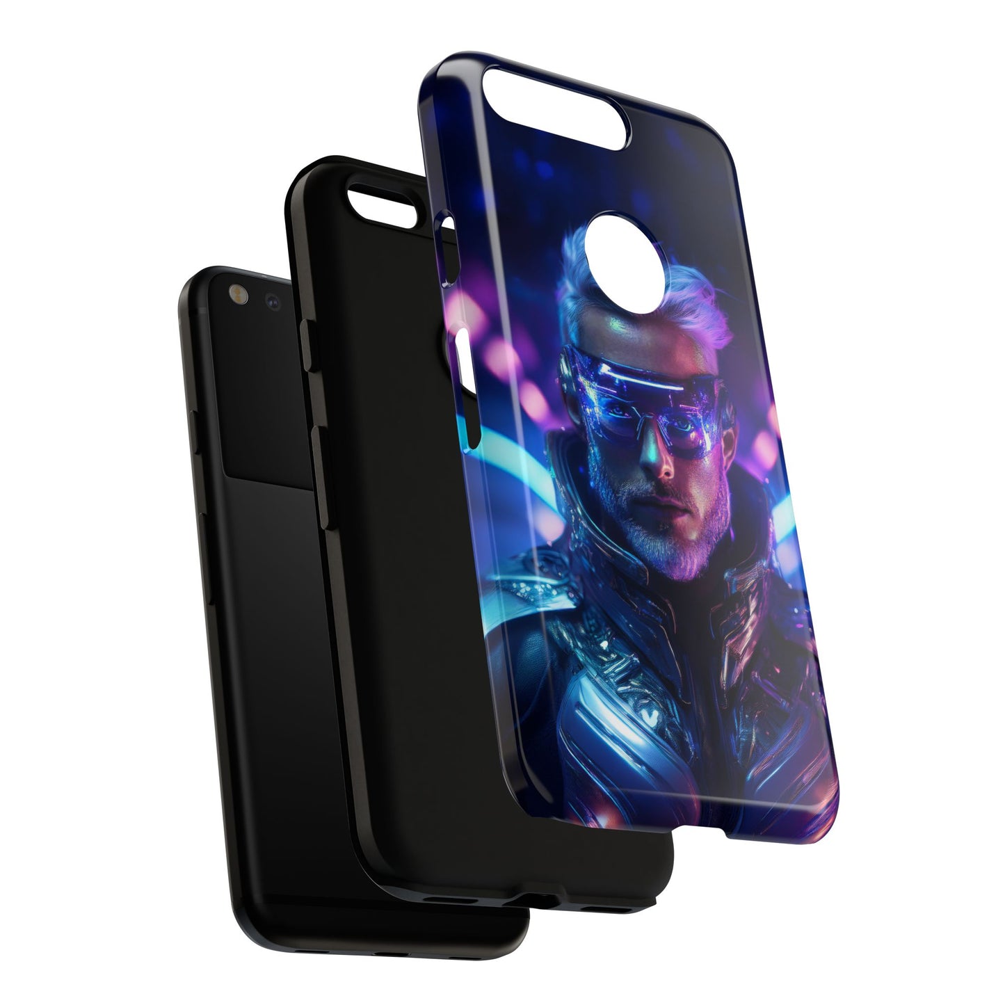 Futuristic Cyberpunk Male Cell Phone Case 020