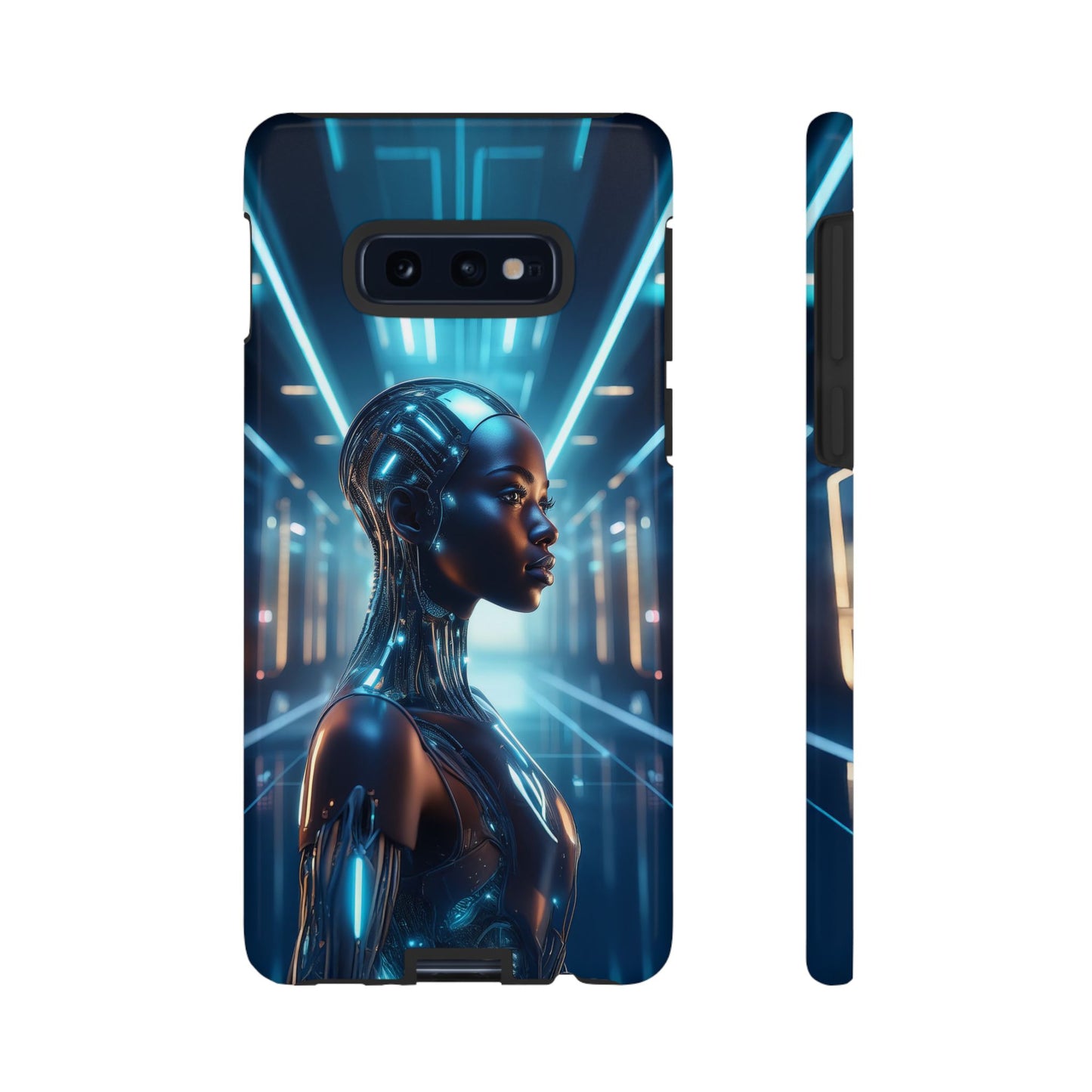 Futuristic Human Android Hybrid Cell Phone Case 003