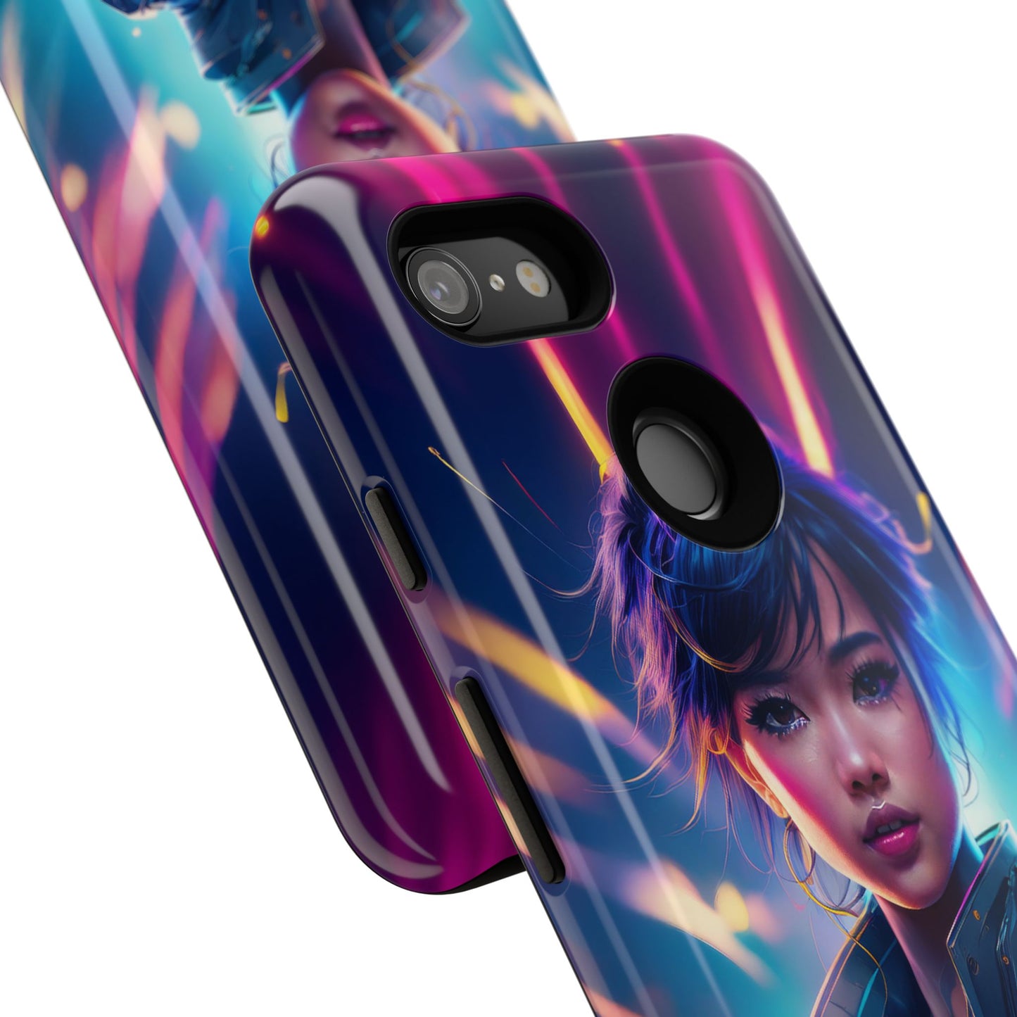 Futuristic Cyberpunk Female Cell Phone Case 024