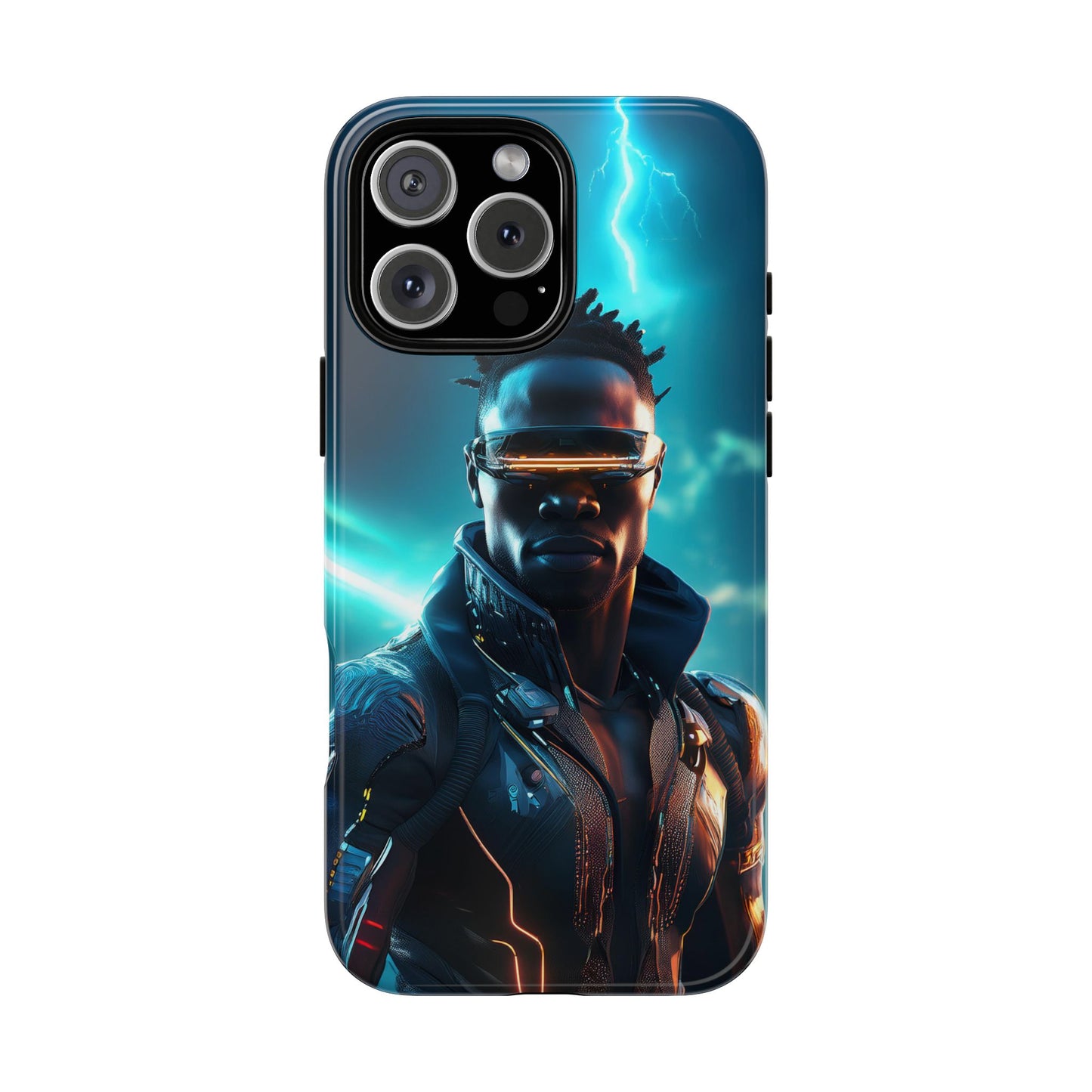 Futuristic Cyberpunk Male Cell Phone Case 014