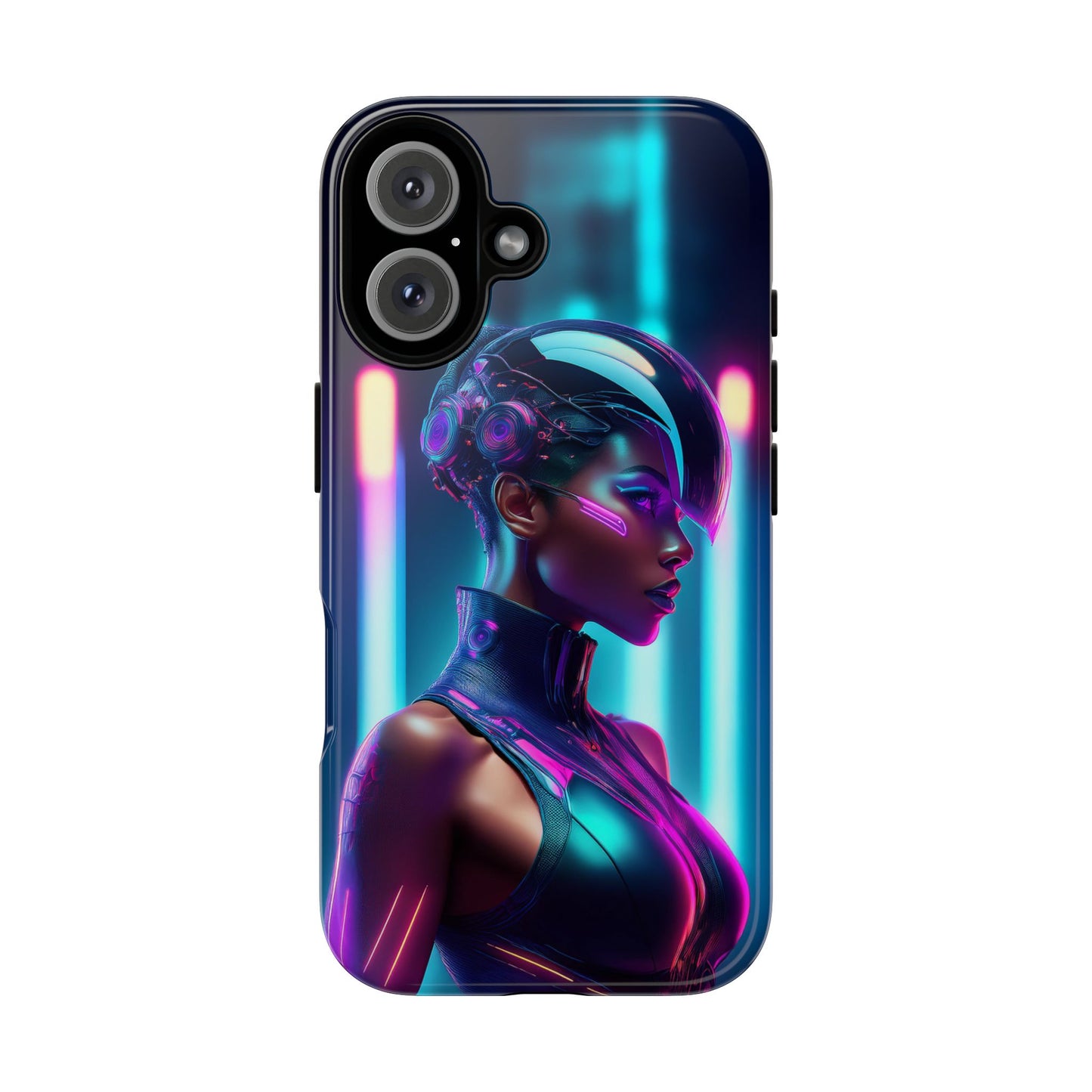 Futuristic Cyberpunk Female Cell Phone Case 021