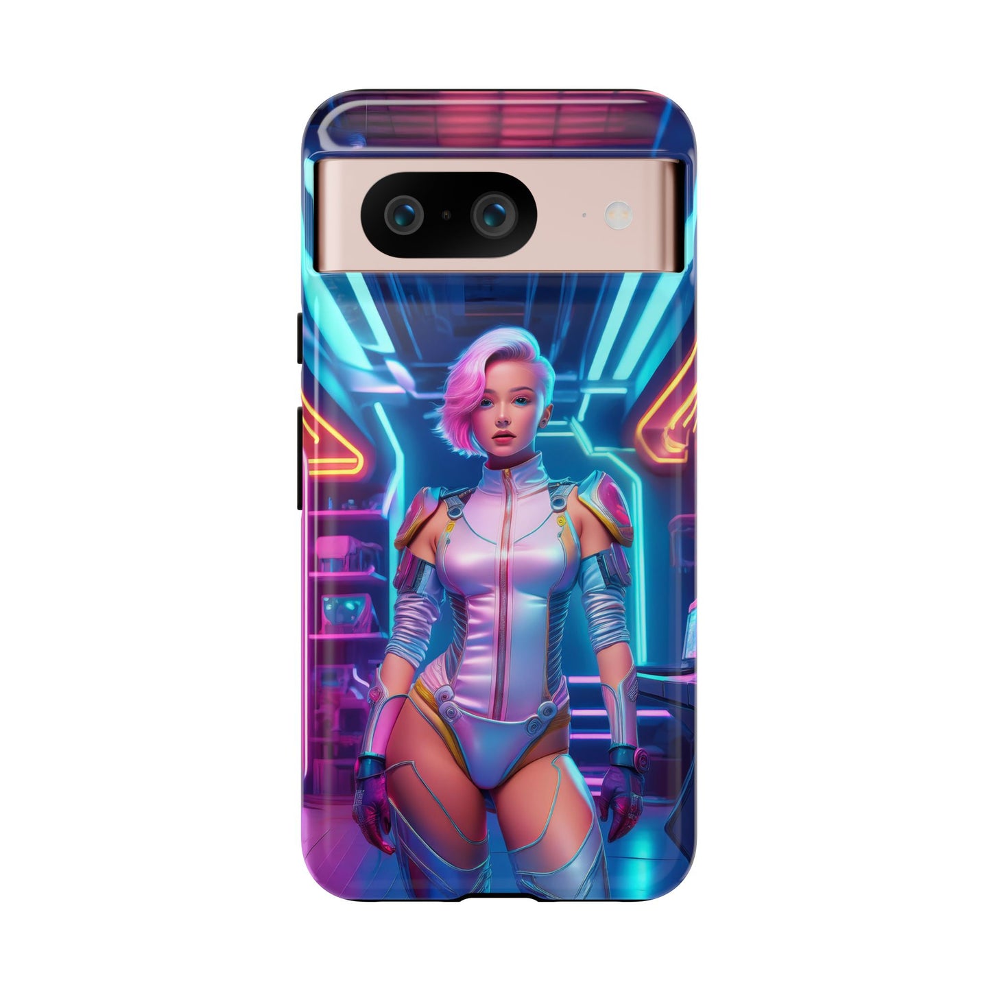 Futuristic Cyberpunk Female Cell Phone Case 002