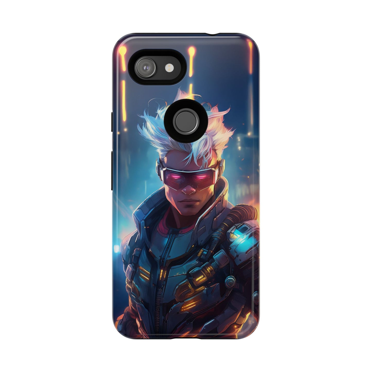 Futuristic Cyberpunk Male Cell Phone Case 018