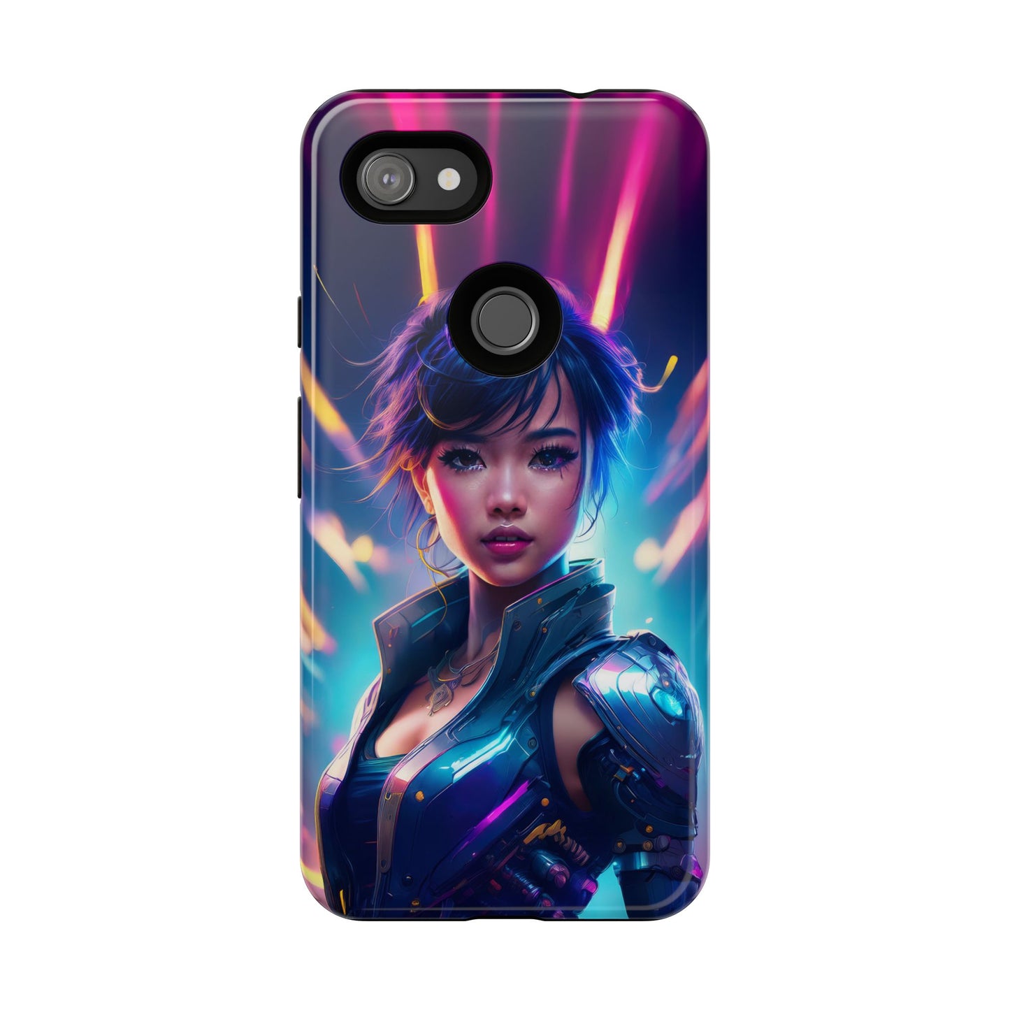 Futuristic Cyberpunk Female Cell Phone Case 024