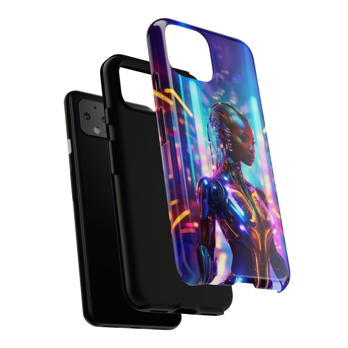 Futuristic Human Android Hybrid Cell Phone Case 018