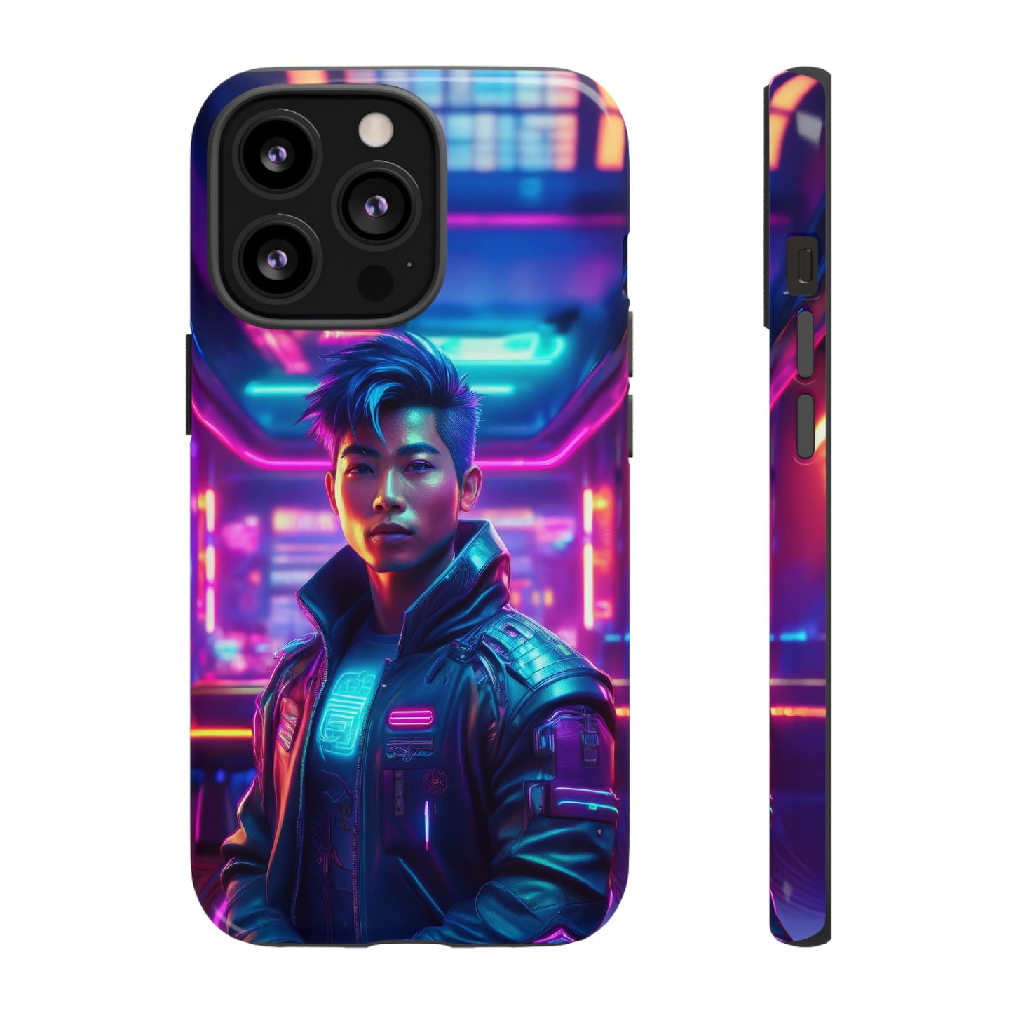 Futuristic Cyberpunk Male Cell Phone Case 012