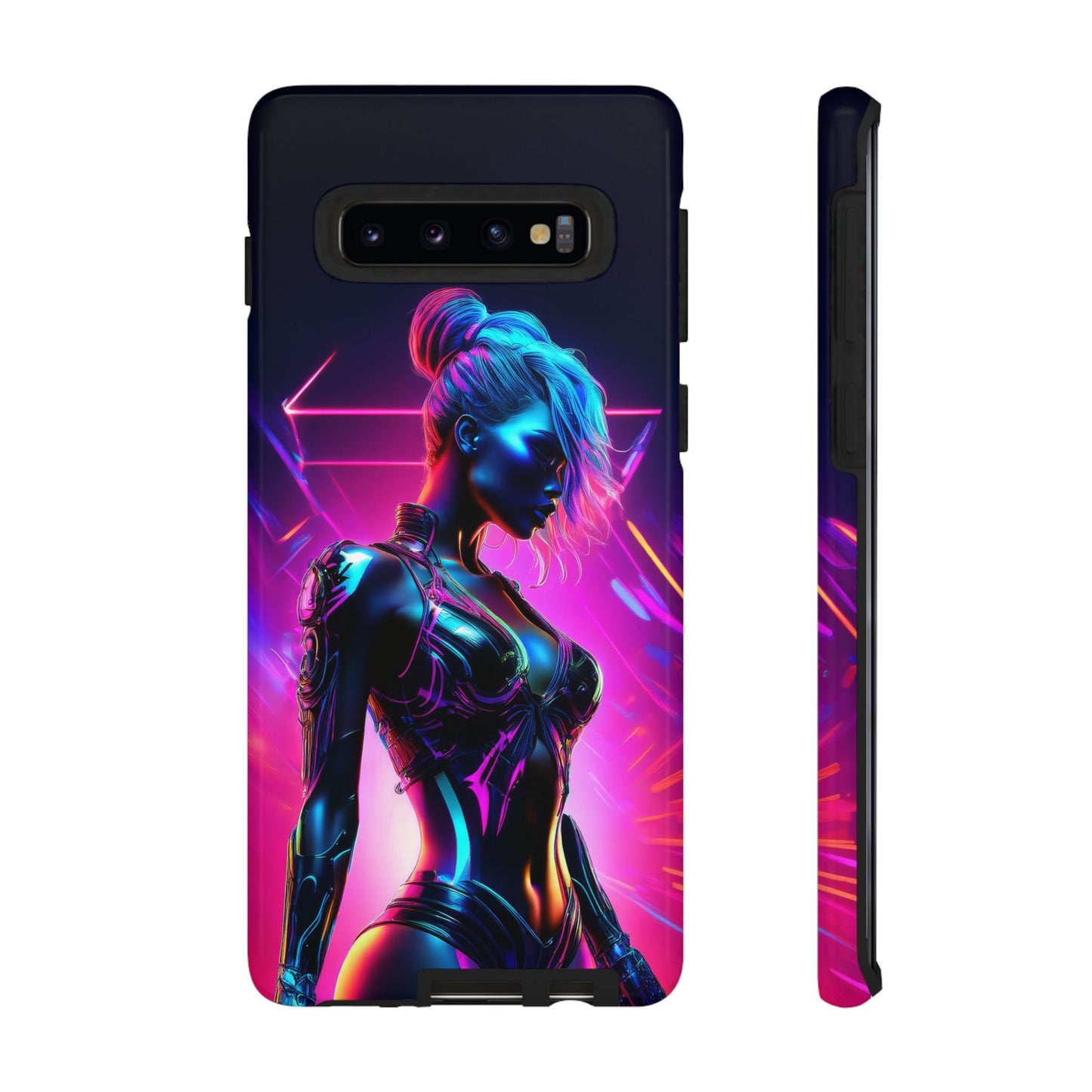 Futuristic Cyberpunk Female Cell Phone Case 017