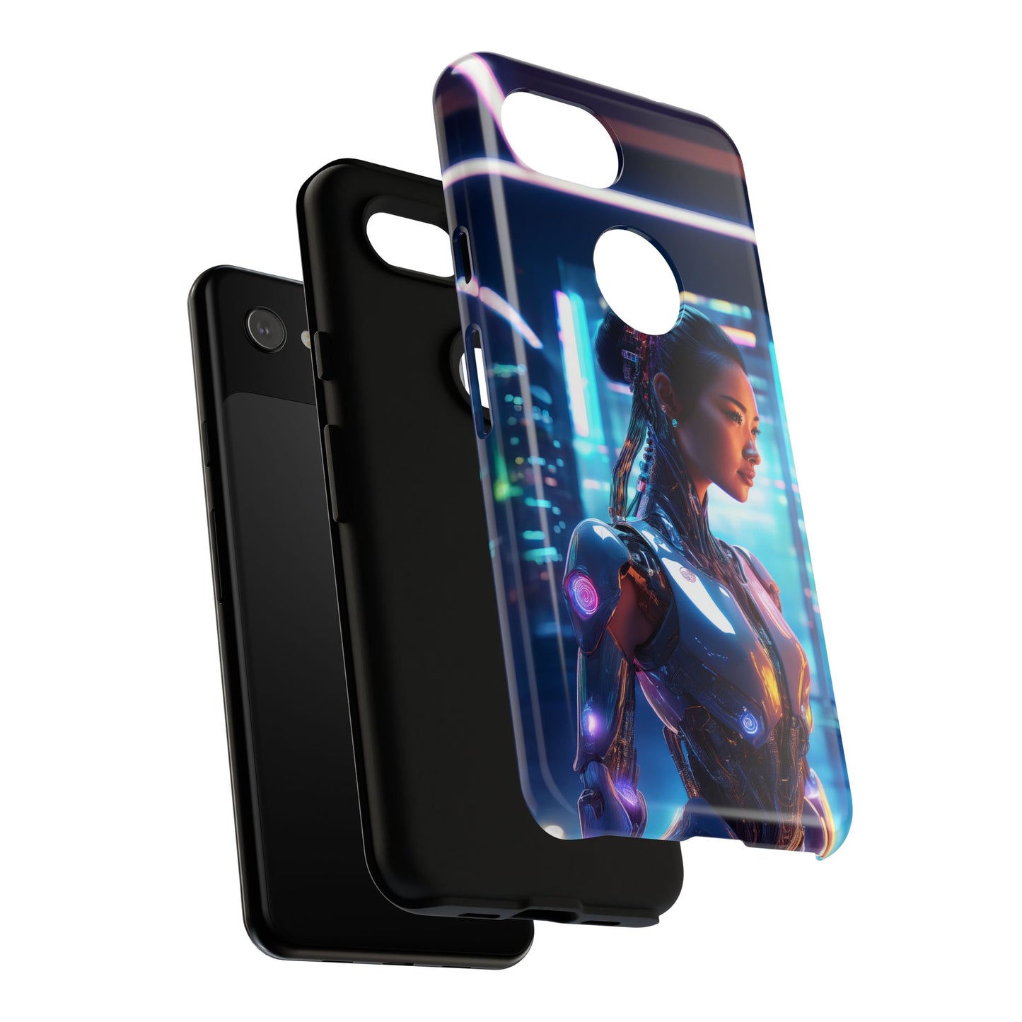 Futuristic Human Android Hybrid Cell Phone Case 013