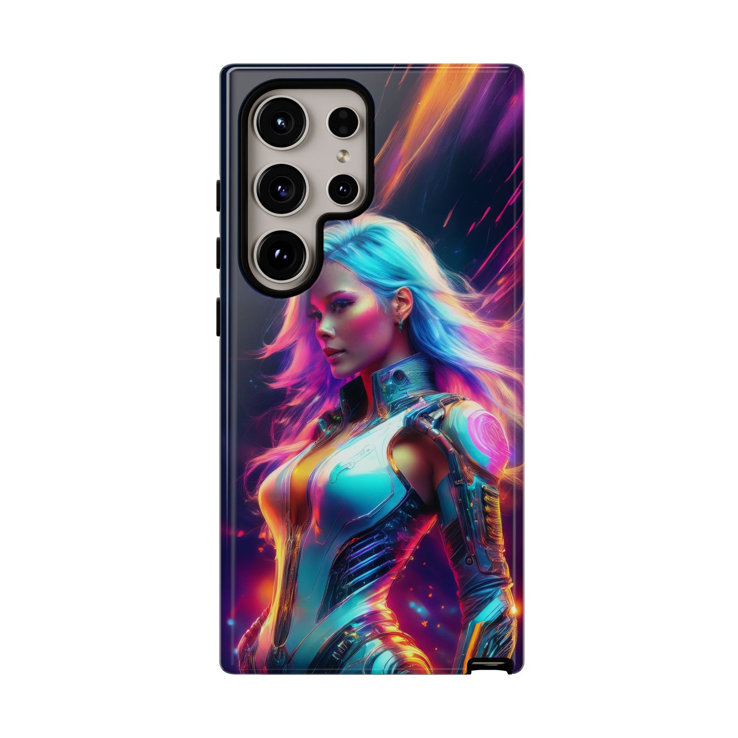 Futuristic Cyberpunk Female Cell Phone Case 012