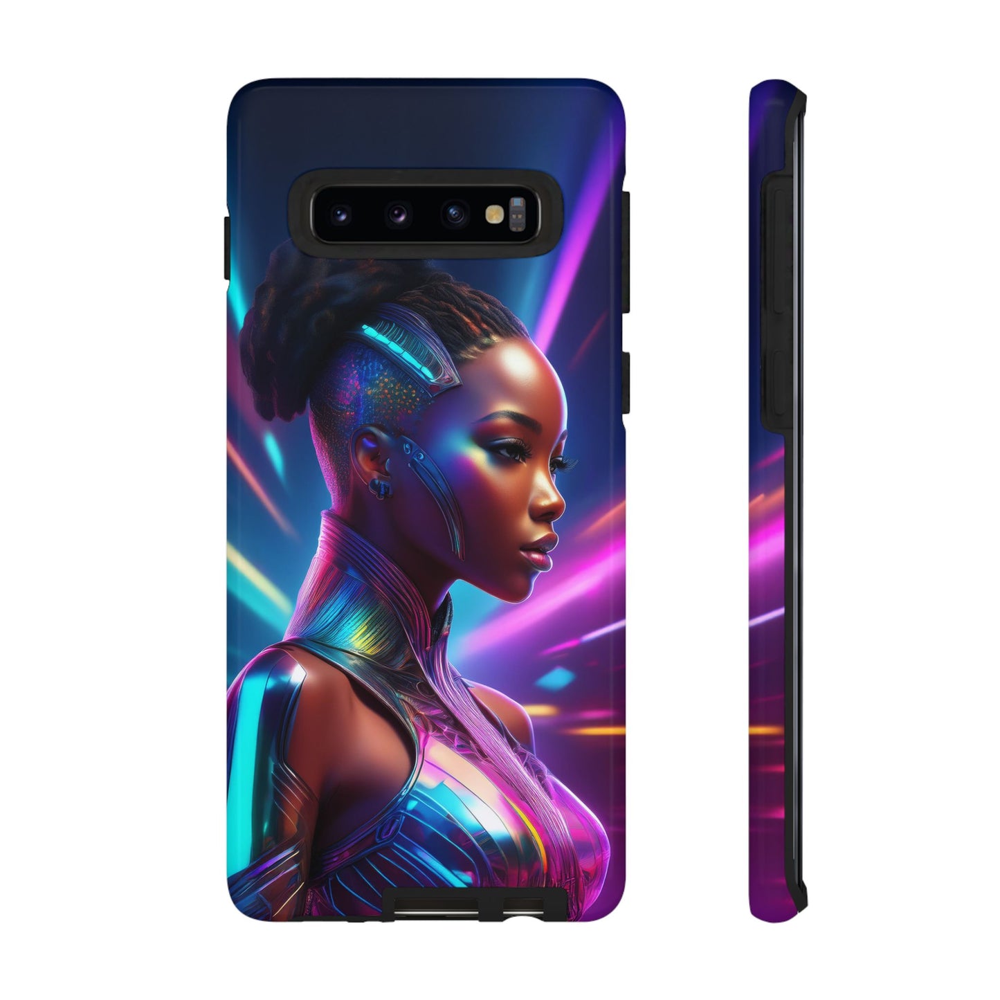 Futuristic Cyberpunk Female Cell Phone Case 014