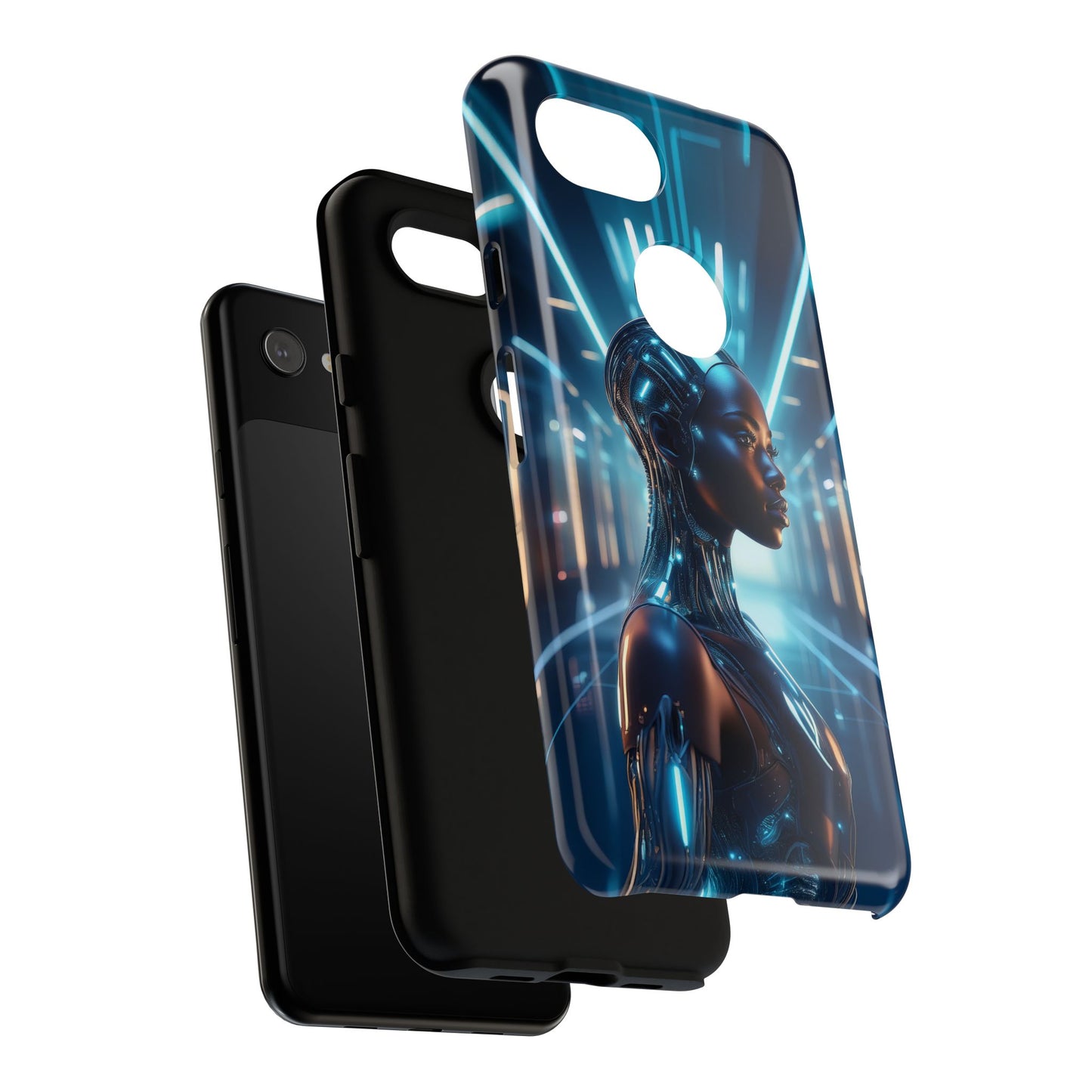 Futuristic Human Android Hybrid Cell Phone Case 003