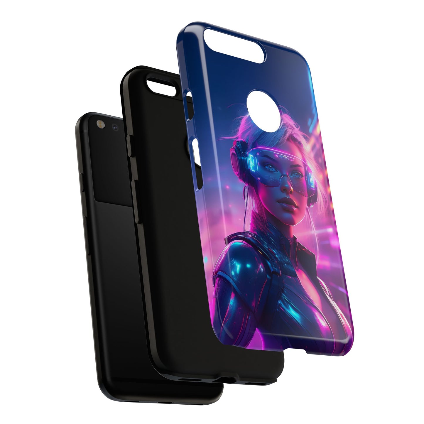 Futuristic Cyberpunk Female Cell Phone Case 029