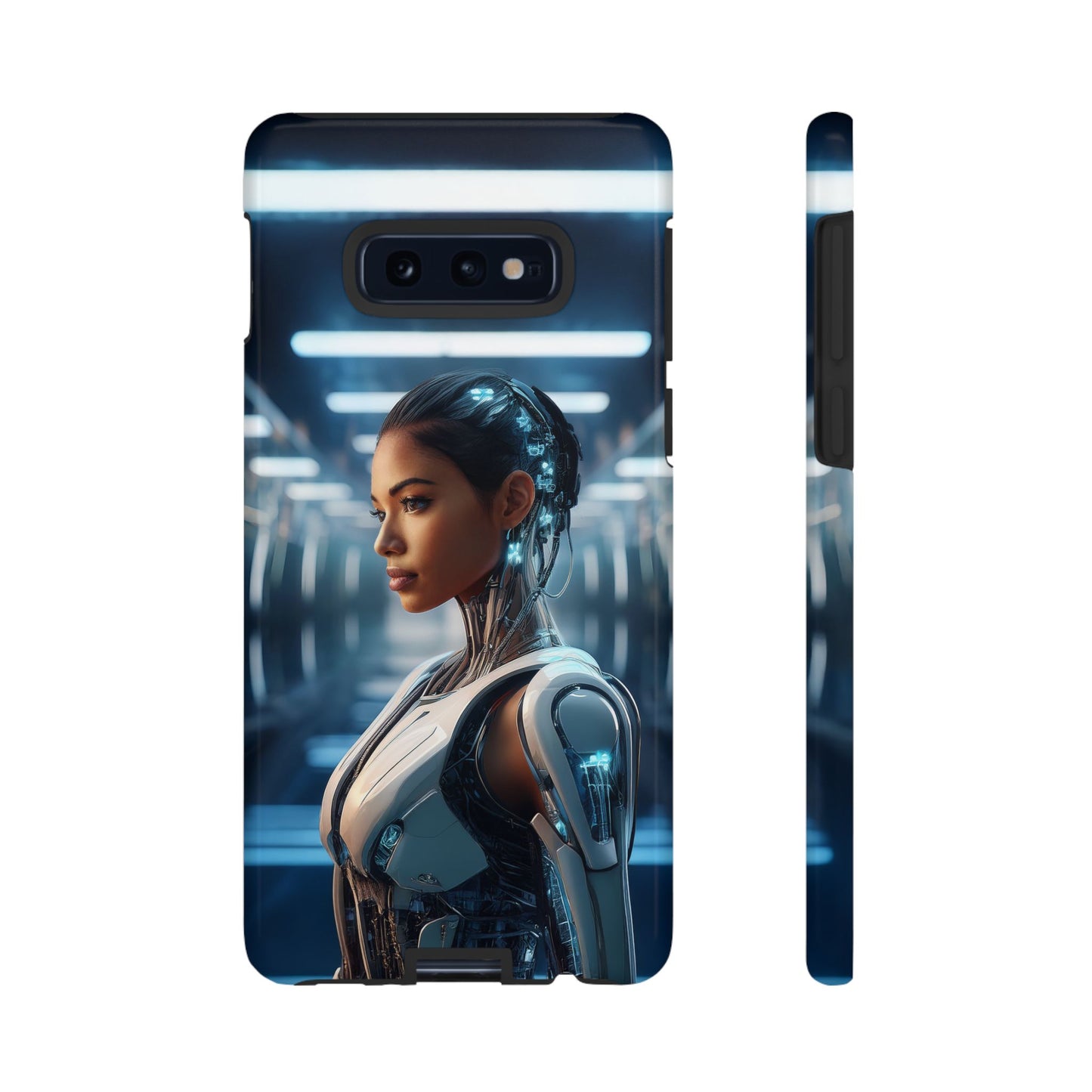 Futuristic Human Android Hybrid Cell Phone Case 002