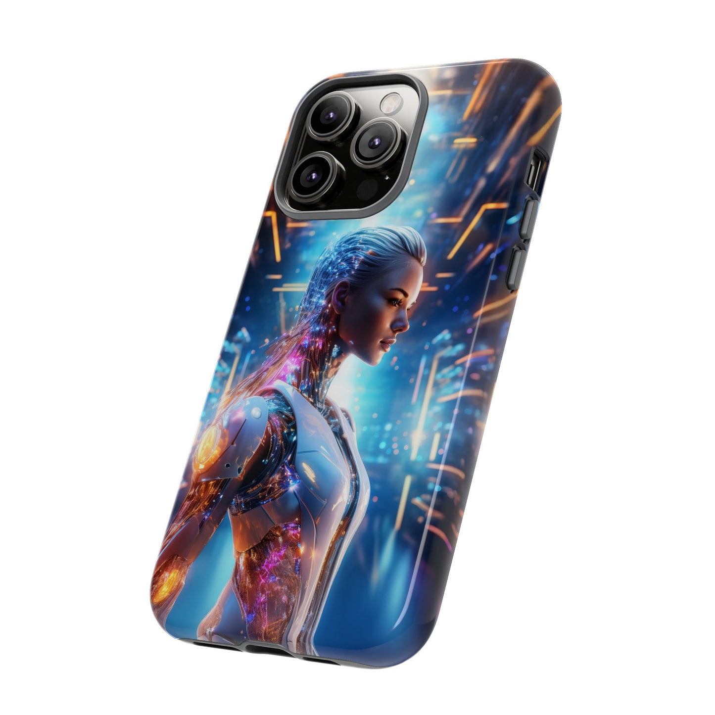 Futuristic Human Android Hybrid Cell Phone Case 008