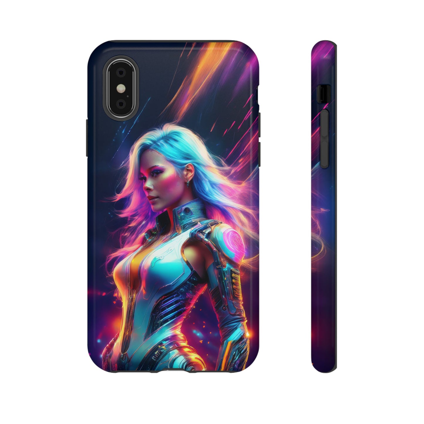 Futuristic Cyberpunk Female Cell Phone Case 012