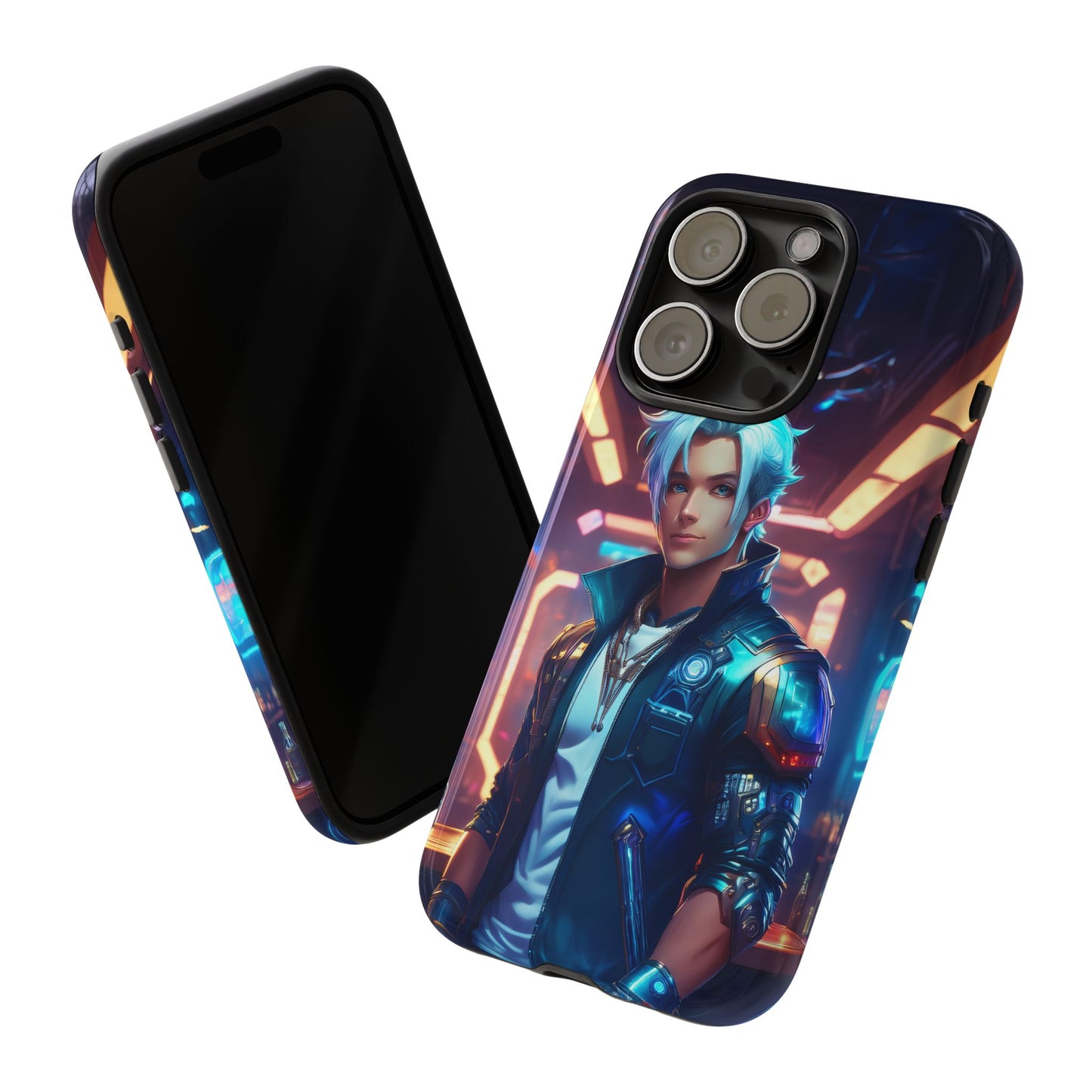 Futuristic Cyberpunk Male Cell Phone Case 009